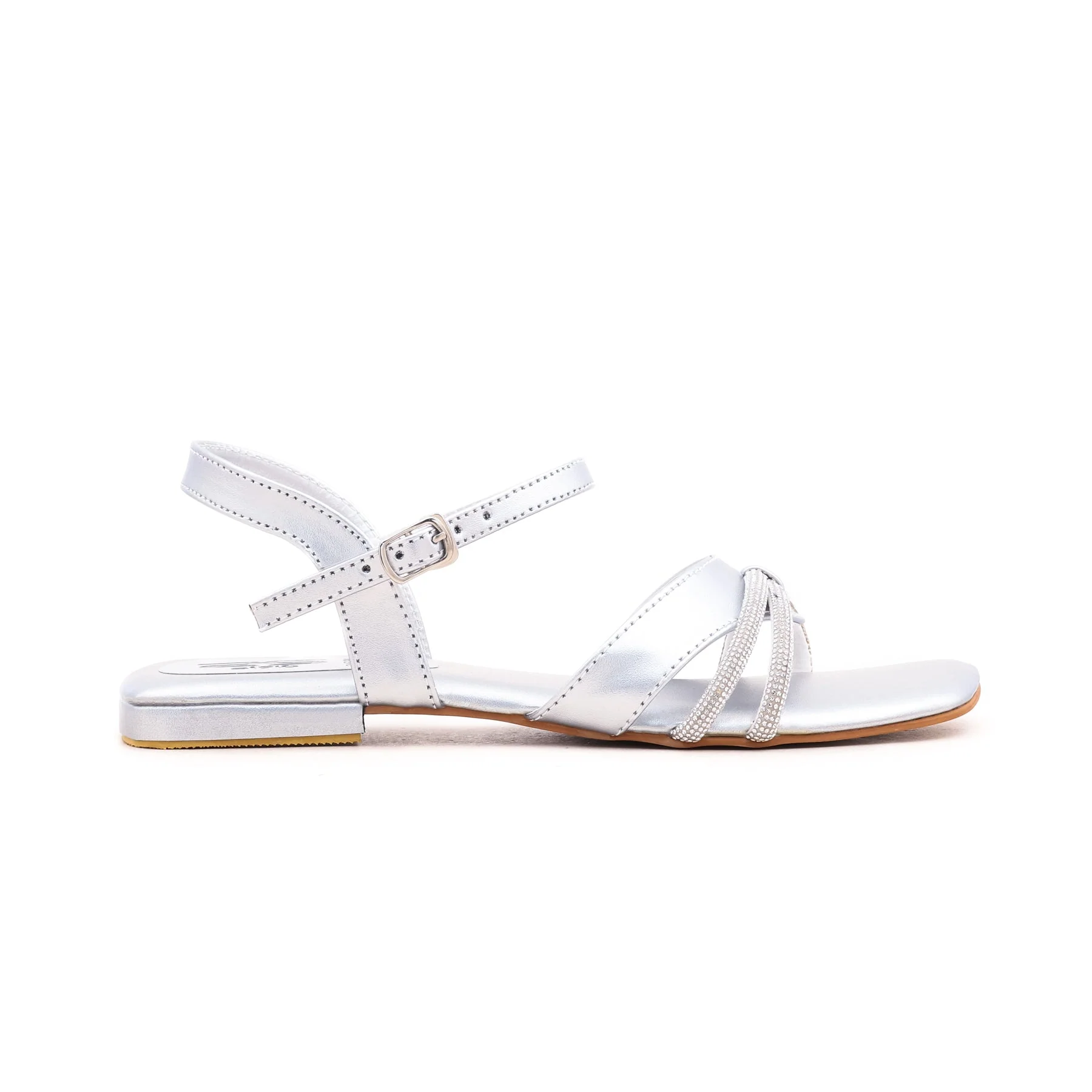 Silver Fancy Sandal FN5299 - Image 2