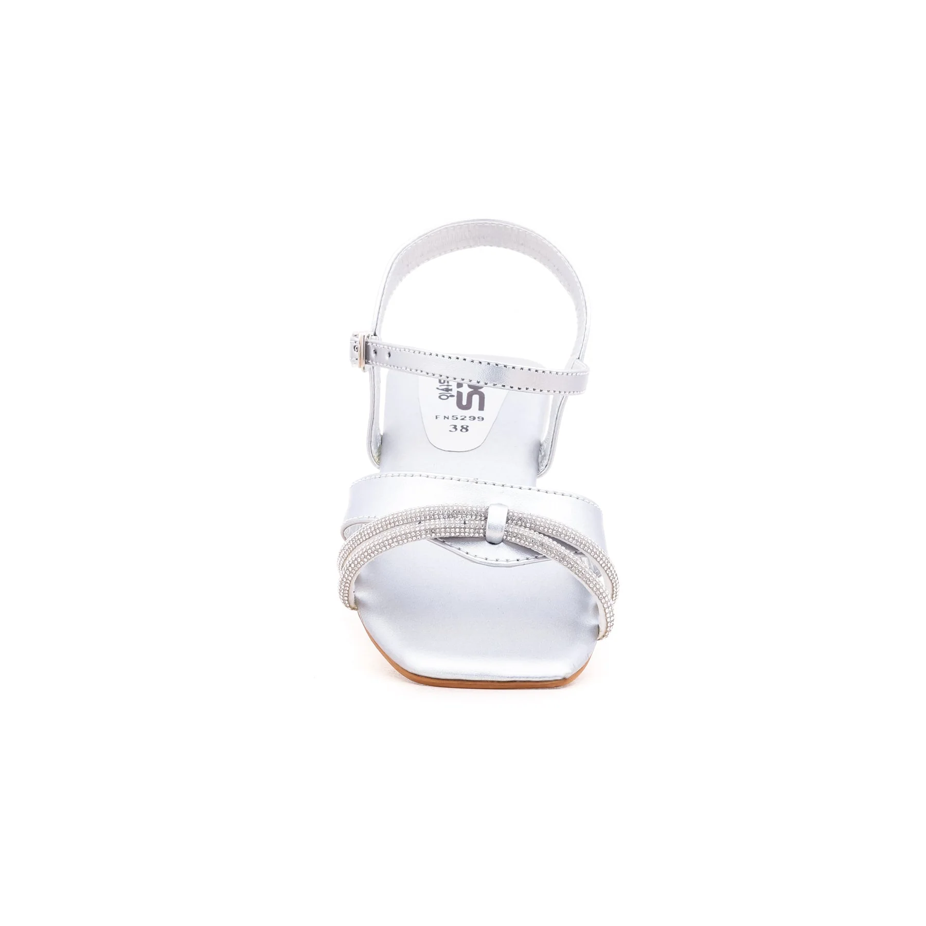 Silver Fancy Sandal FN5299 - Image 3