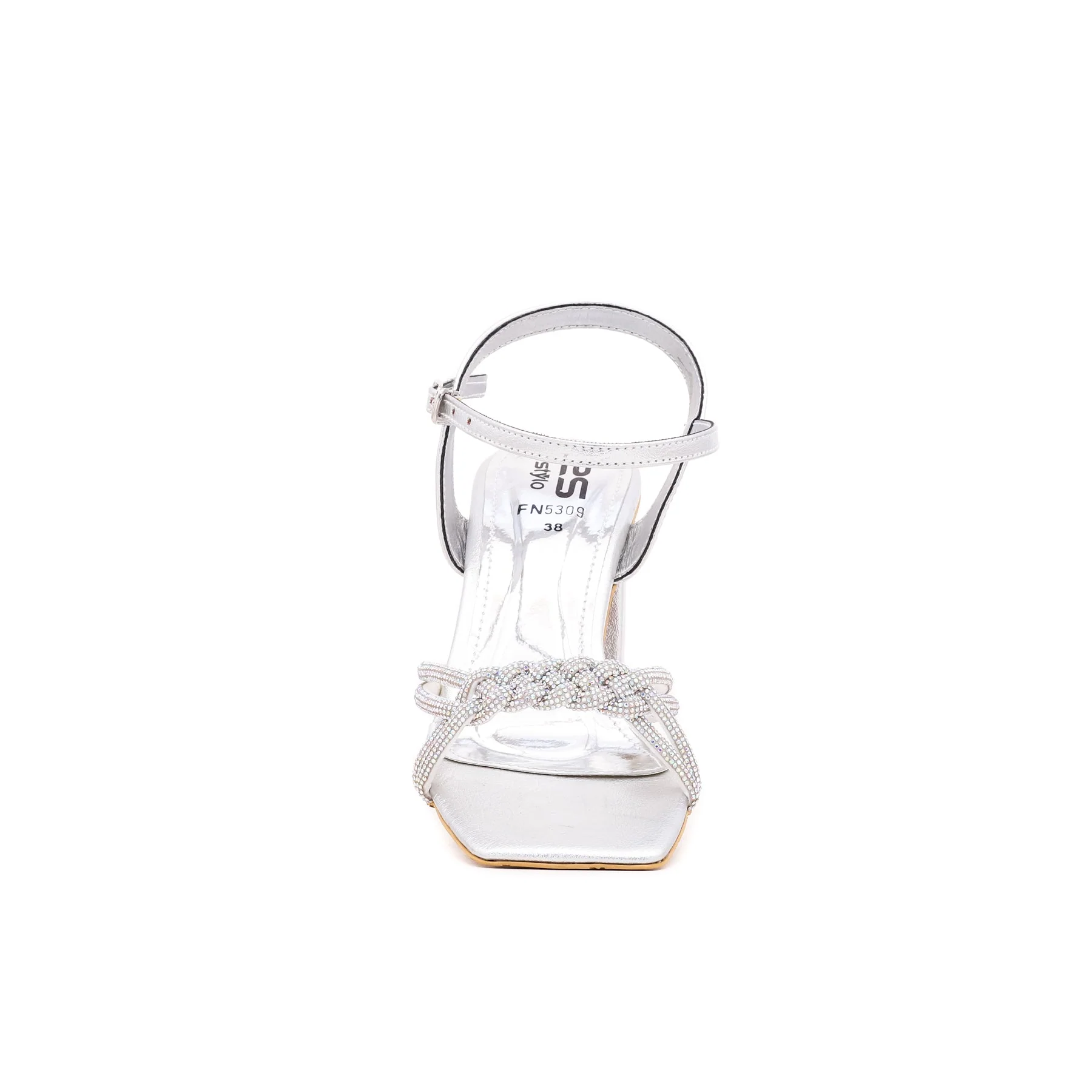Silver Fancy Sandal FN5309 - Image 3
