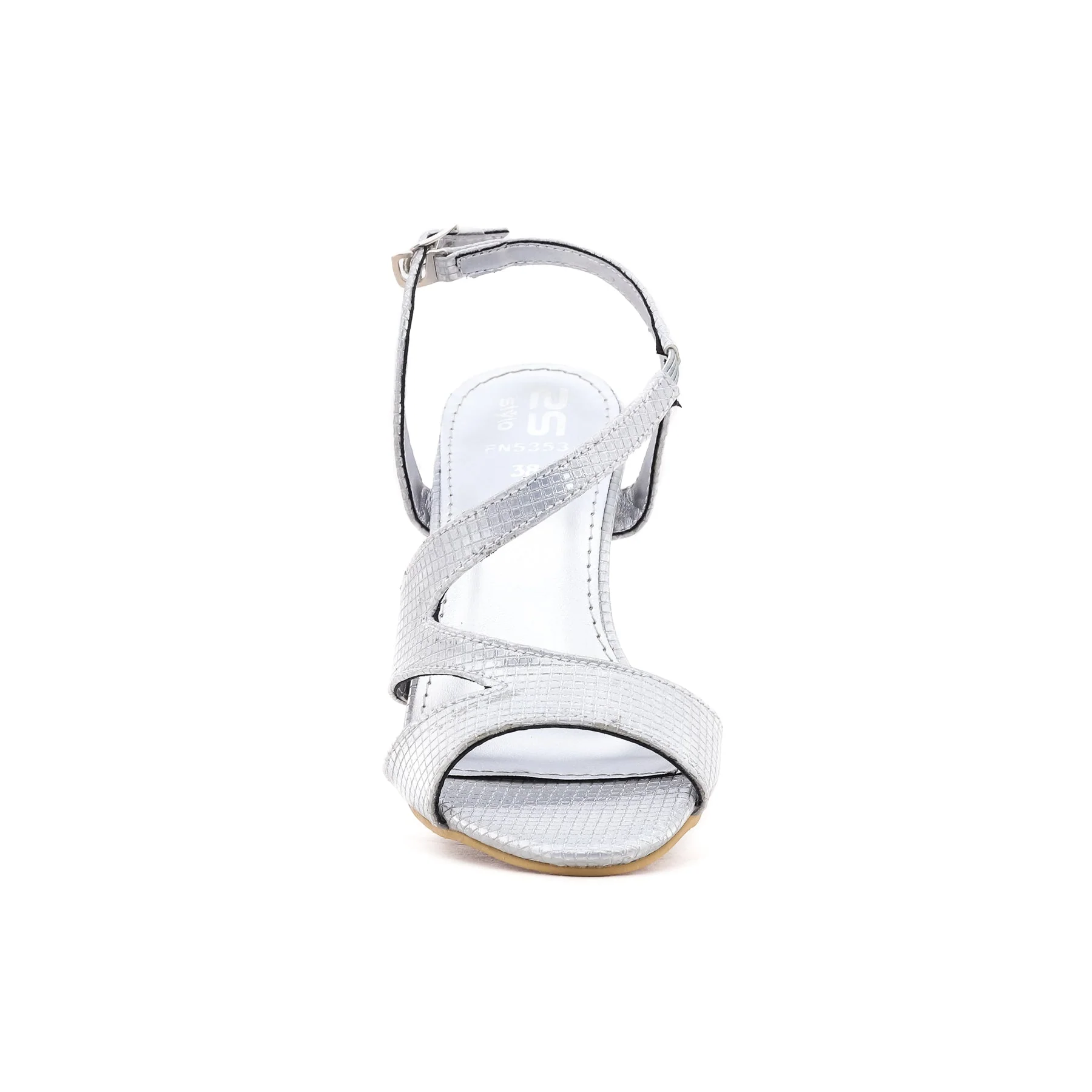 Silver Fancy Sandal FN5353 - Image 3