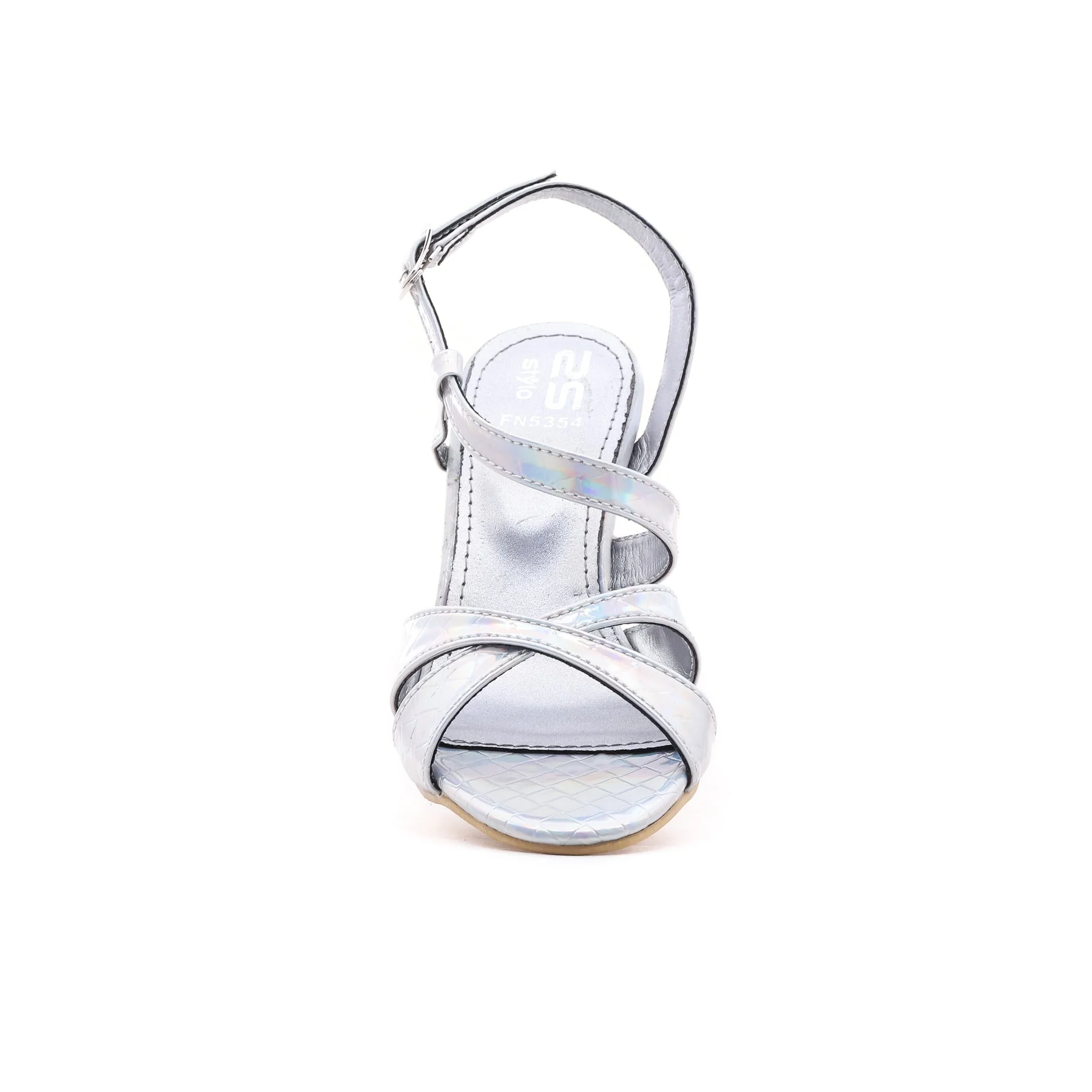 Silver Fancy Sandal FN5354 - Image 3