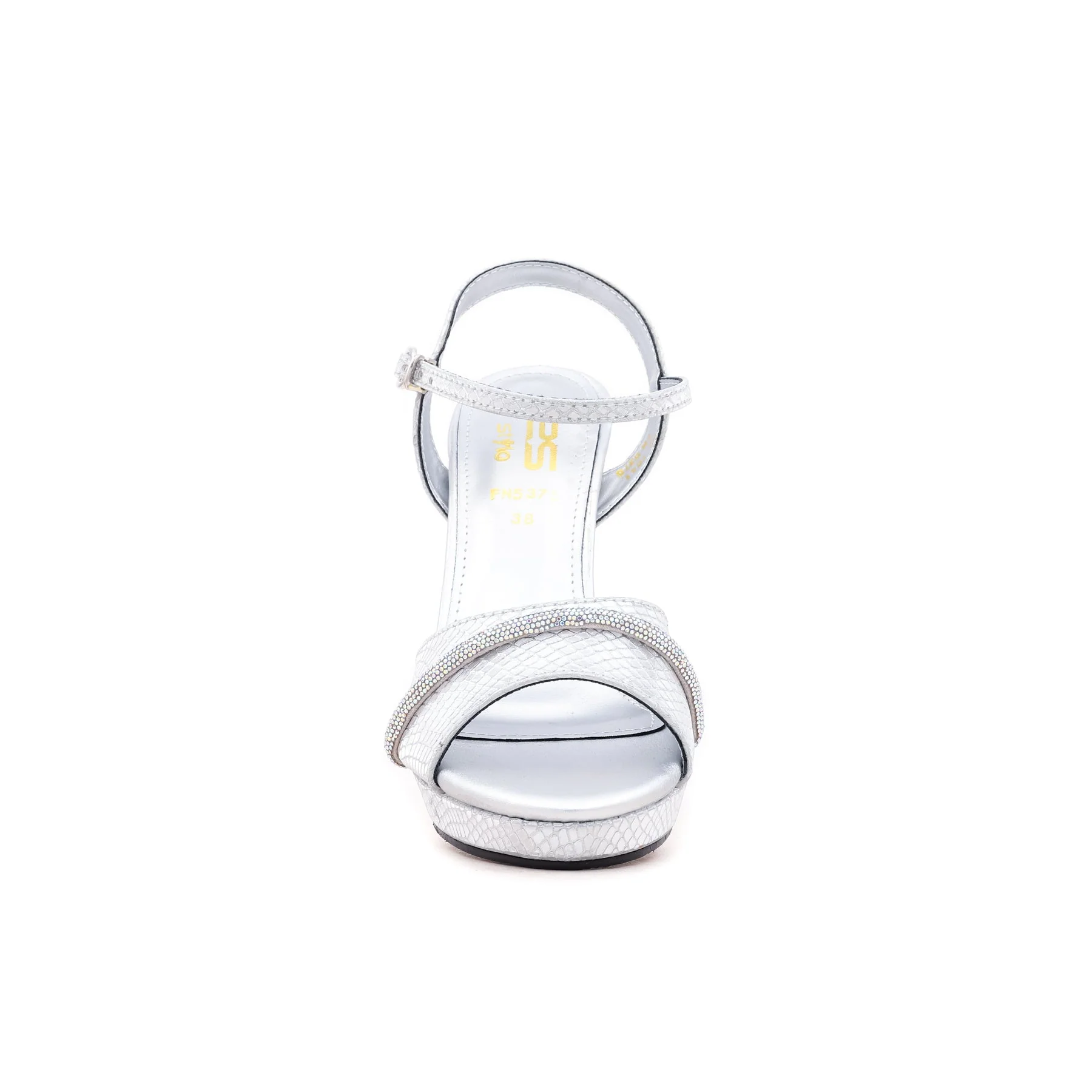 Silver Fancy Sandal FN5375 - Image 3