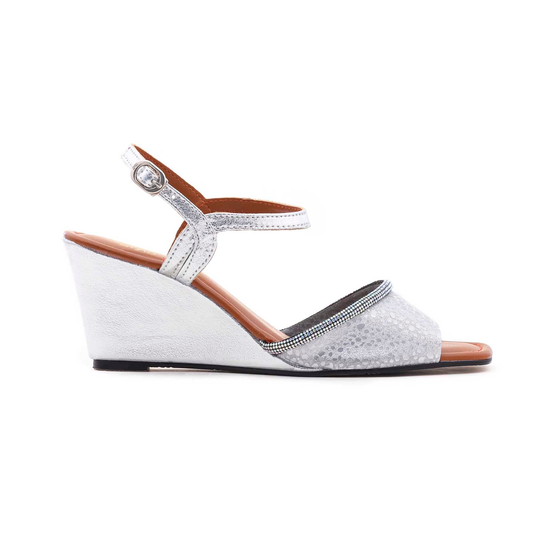 Silver Fancy Sandal FN5384 - Image 2
