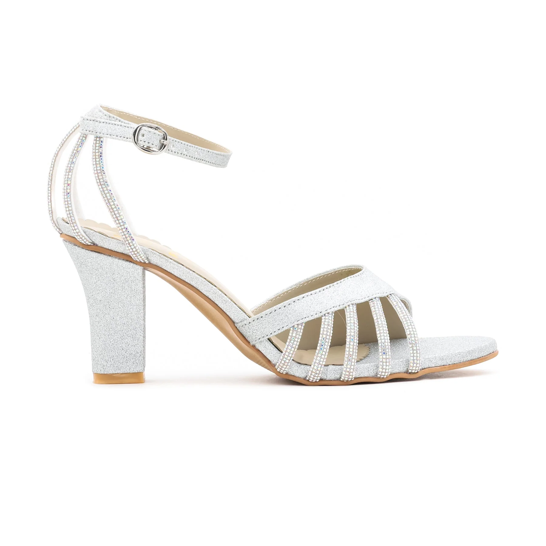 Silver Fancy Sandal FN5402 - Image 2