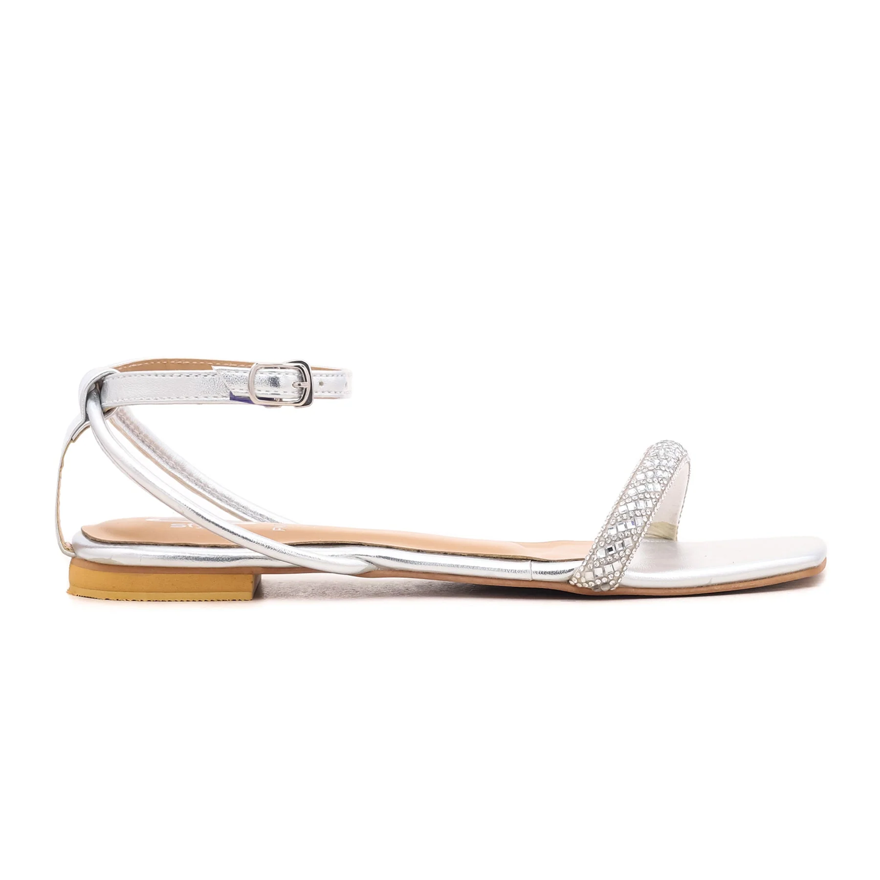 Silver Fancy Sandal FN5426 - Image 2