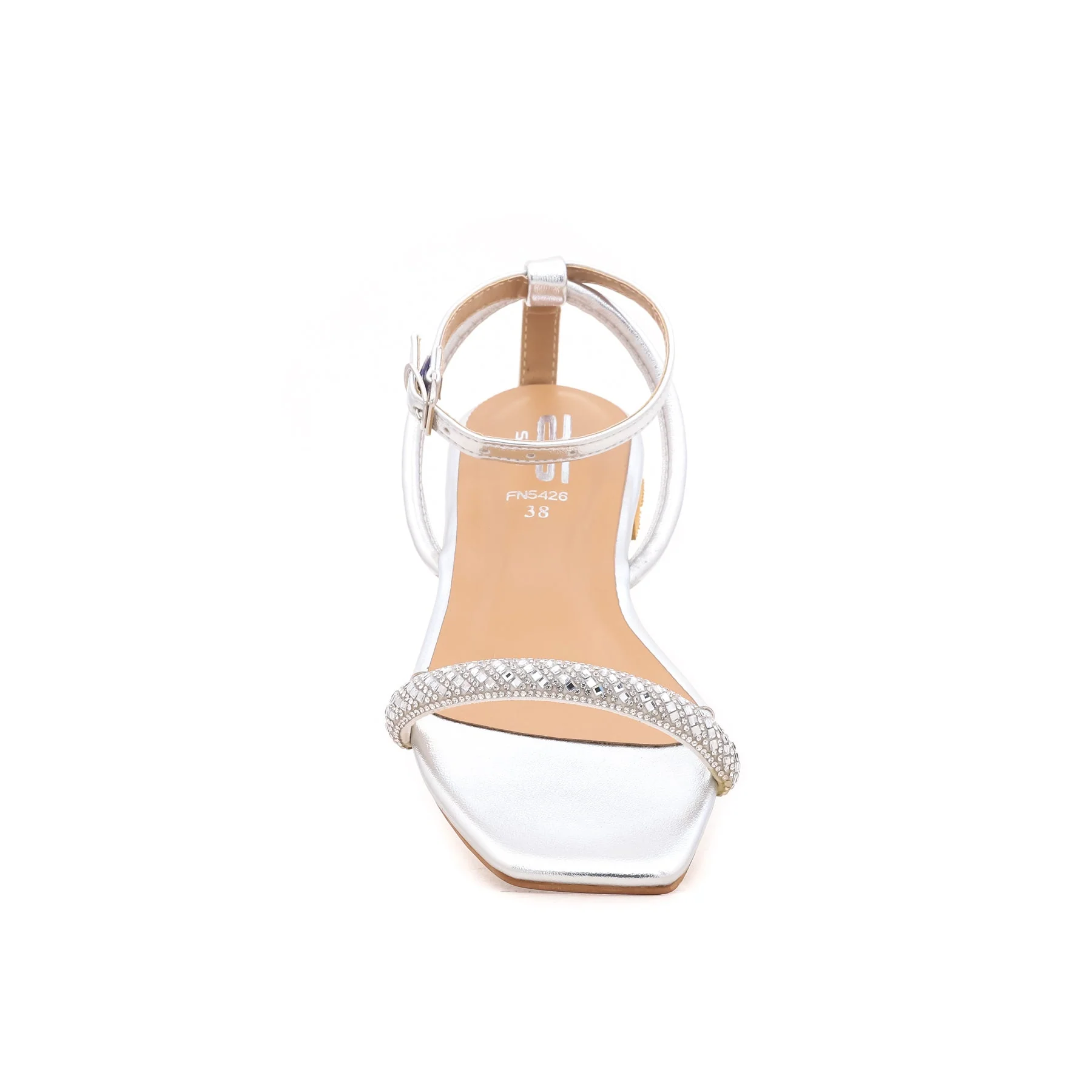 Silver Fancy Sandal FN5426 - Image 3