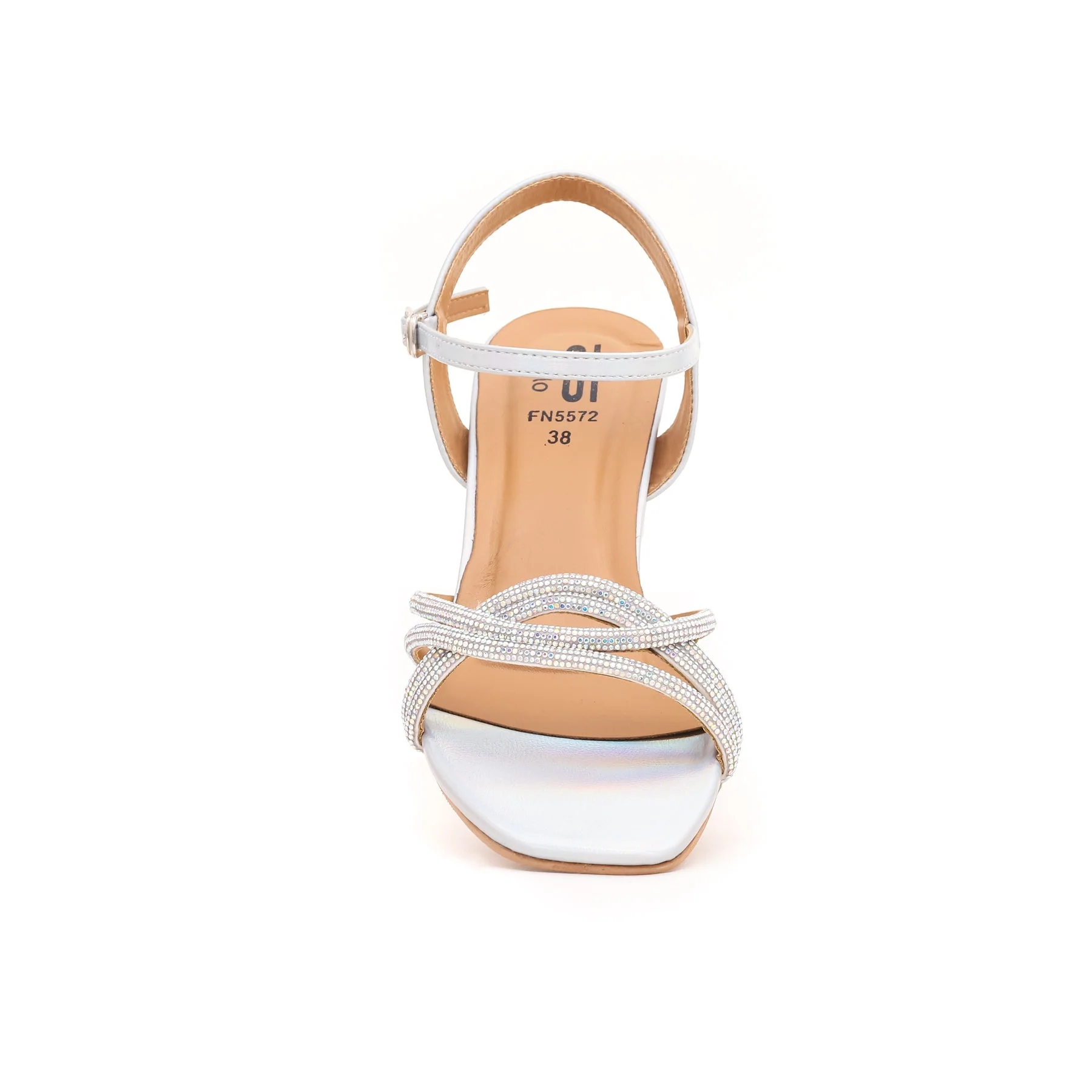 Silver Fancy Sandal FN5572 - Image 3