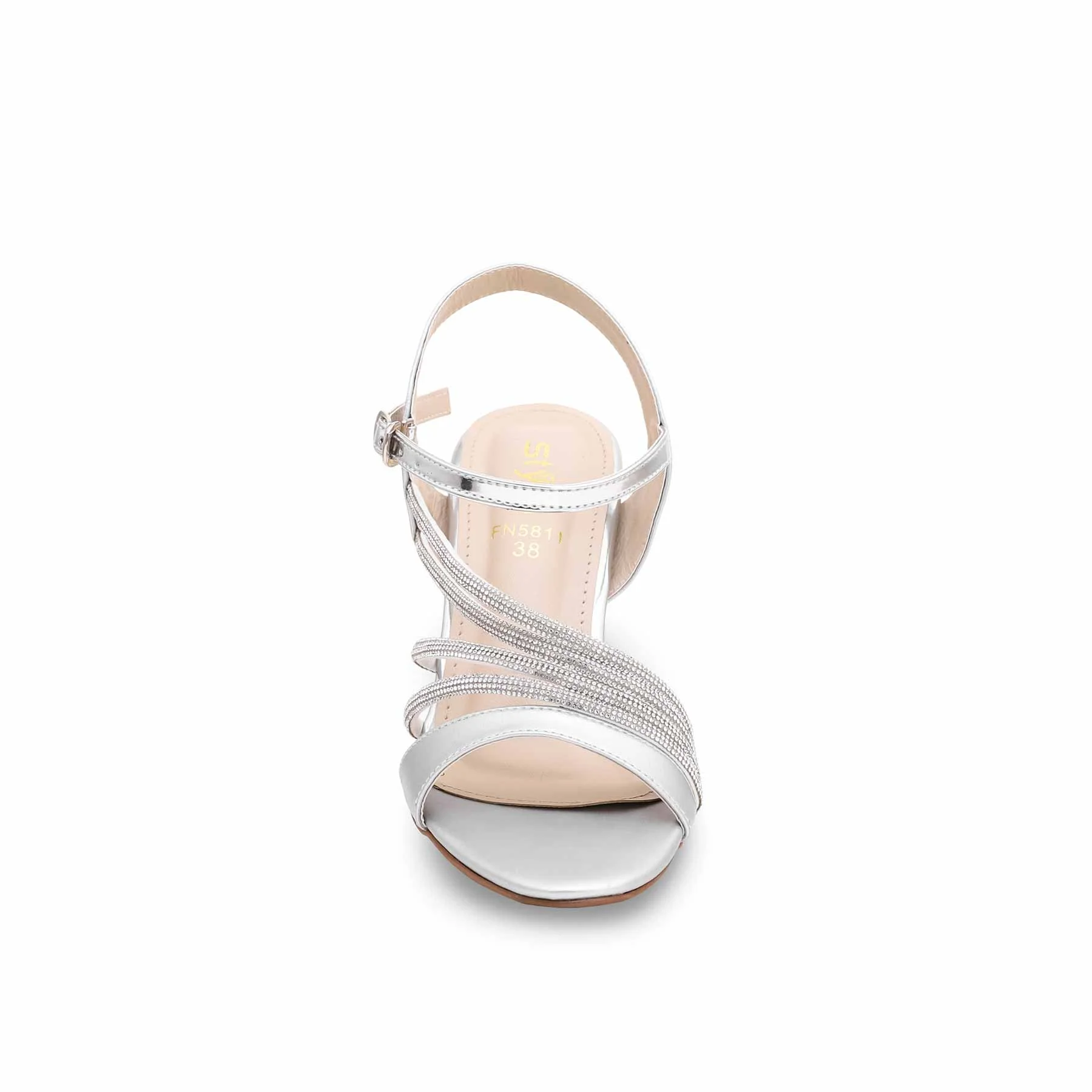 Silver Fancy Sandal FN5811 - Image 3