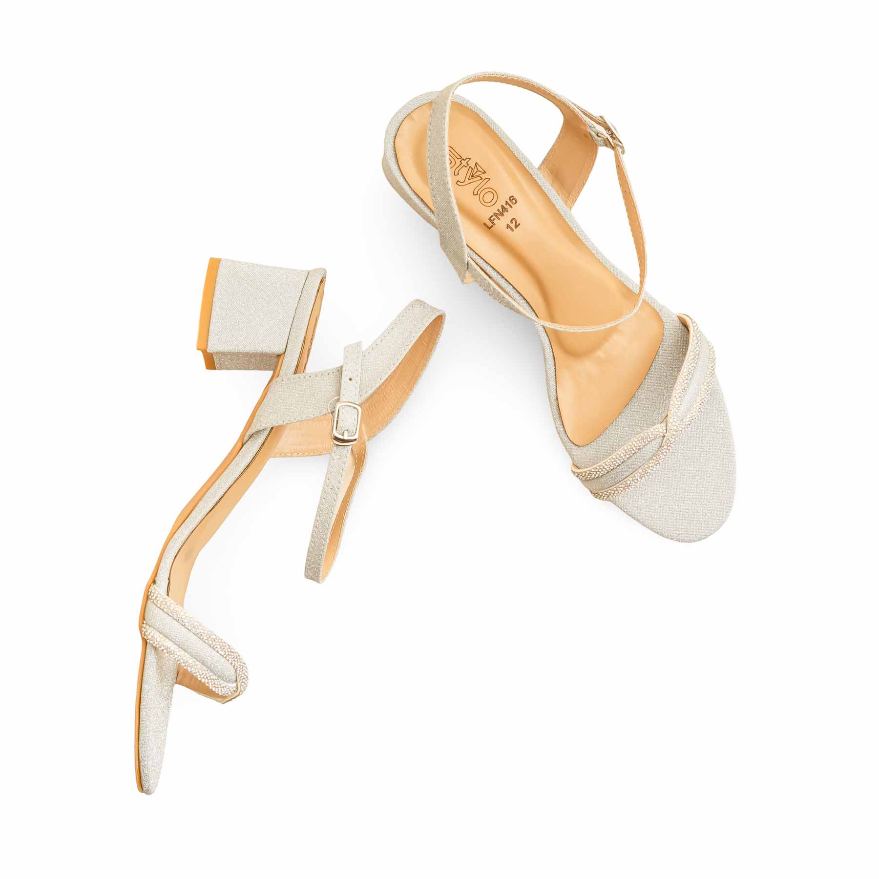 Silver Fancy Sandal LFN416 - Image 5