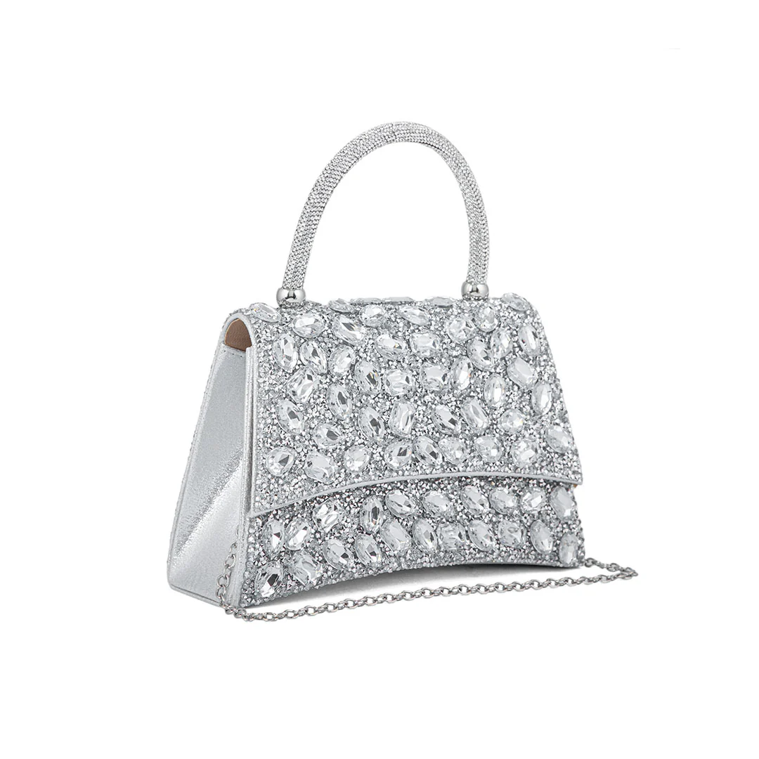 Silver Fancy Shoulder Bag For Women P24330 - Image 2