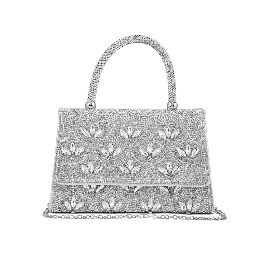 Silver Fancy Shoulder Bag P24334 - Image 2