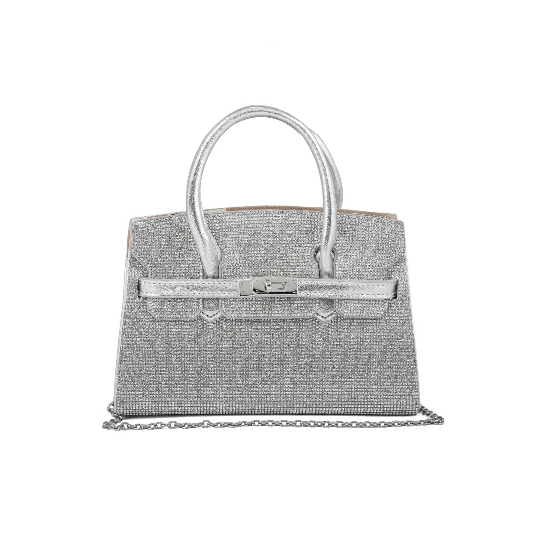 Silver Fancy Shoulder Bag P24337 - Image 2