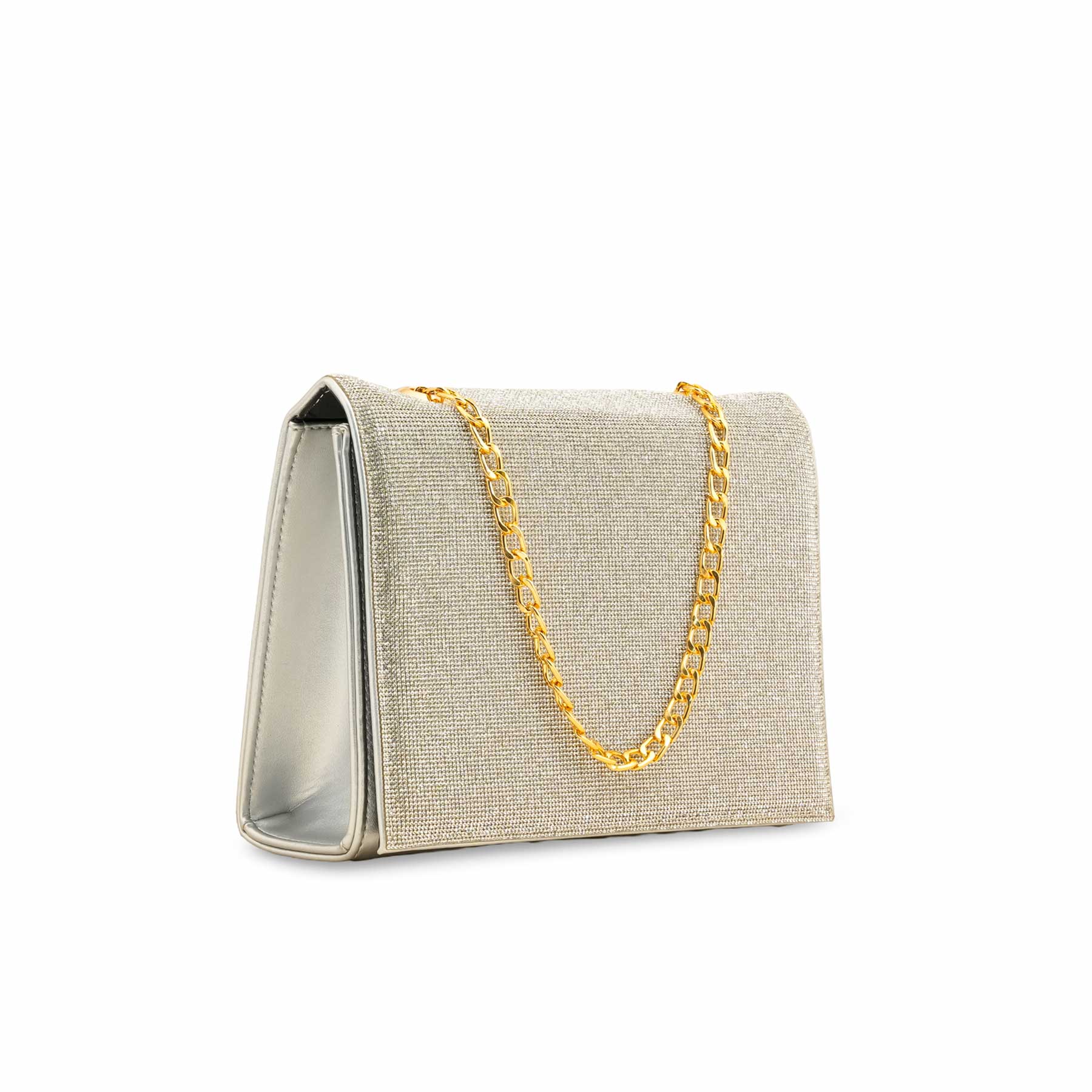 Silver Fancy Shoulder Bag P55613 - Image 3
