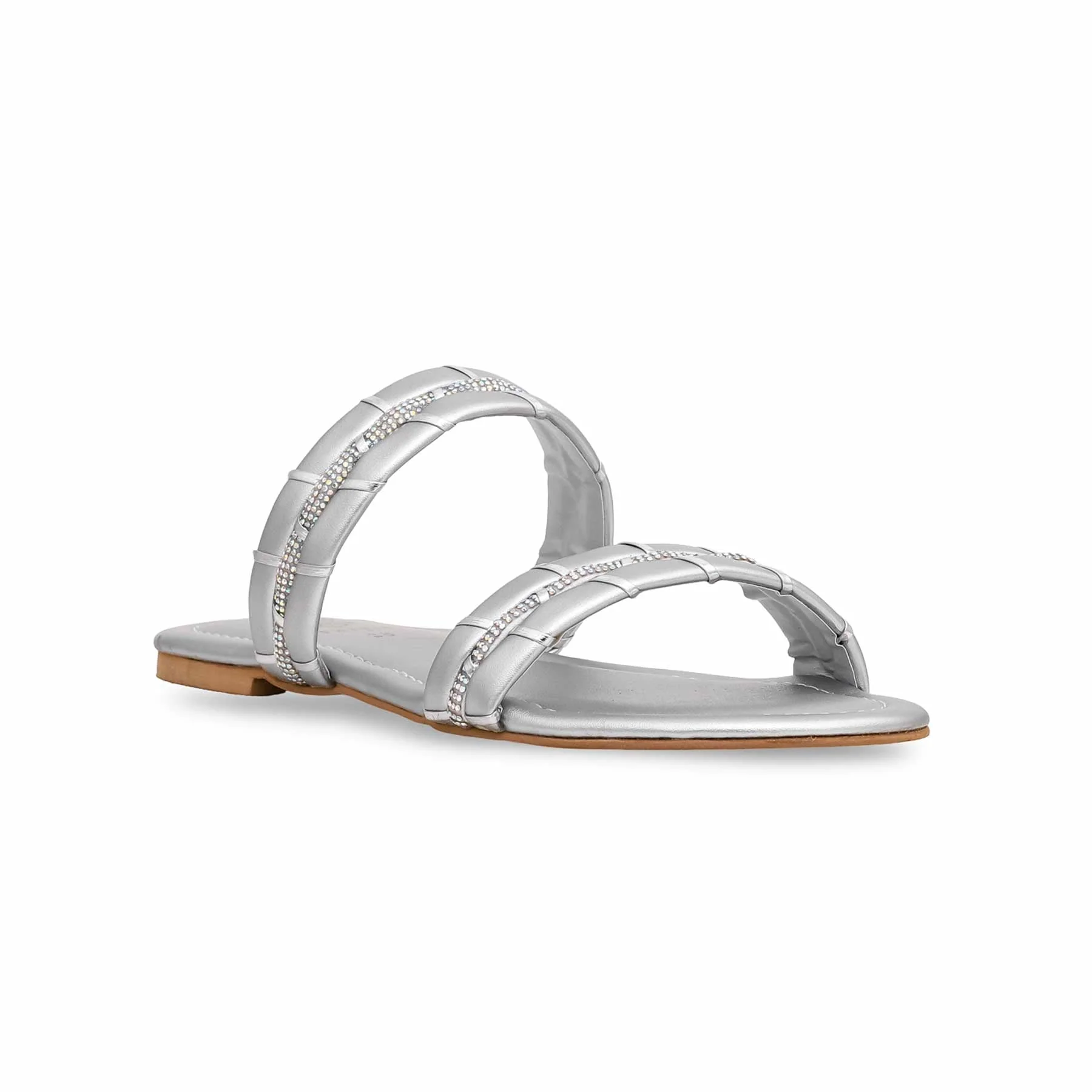 Silver Fancy Slipper FN7719 - Image 2