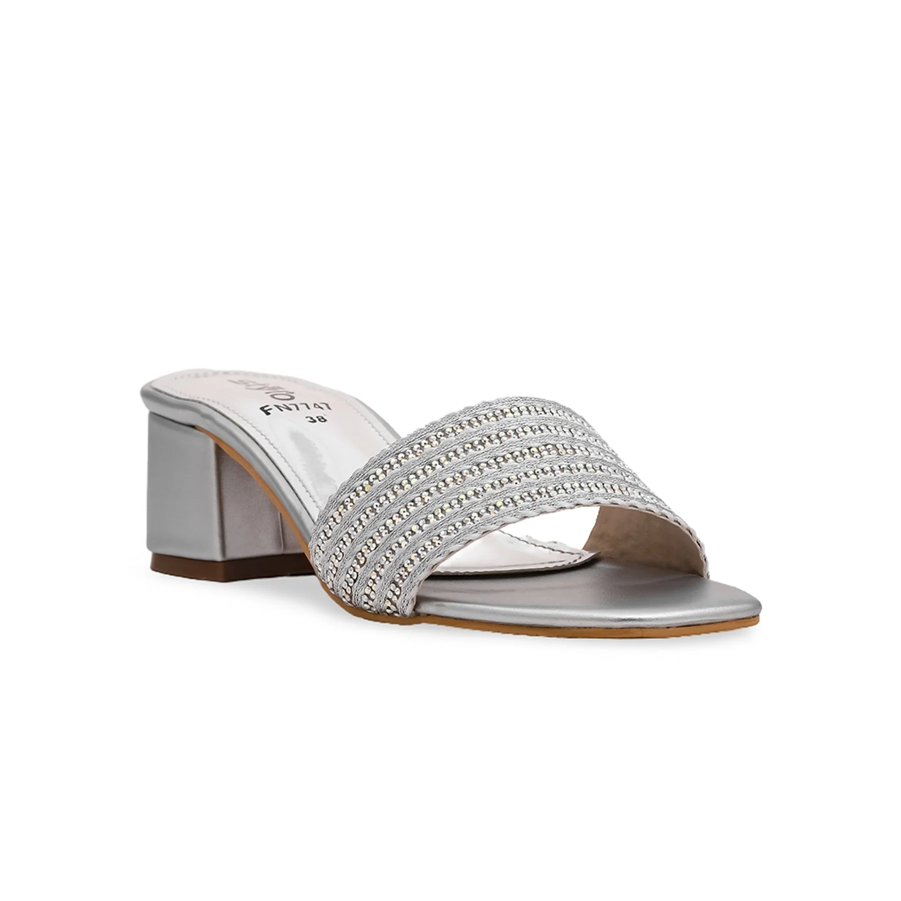 Silver Fancy Slipper FN7747 - Image 2