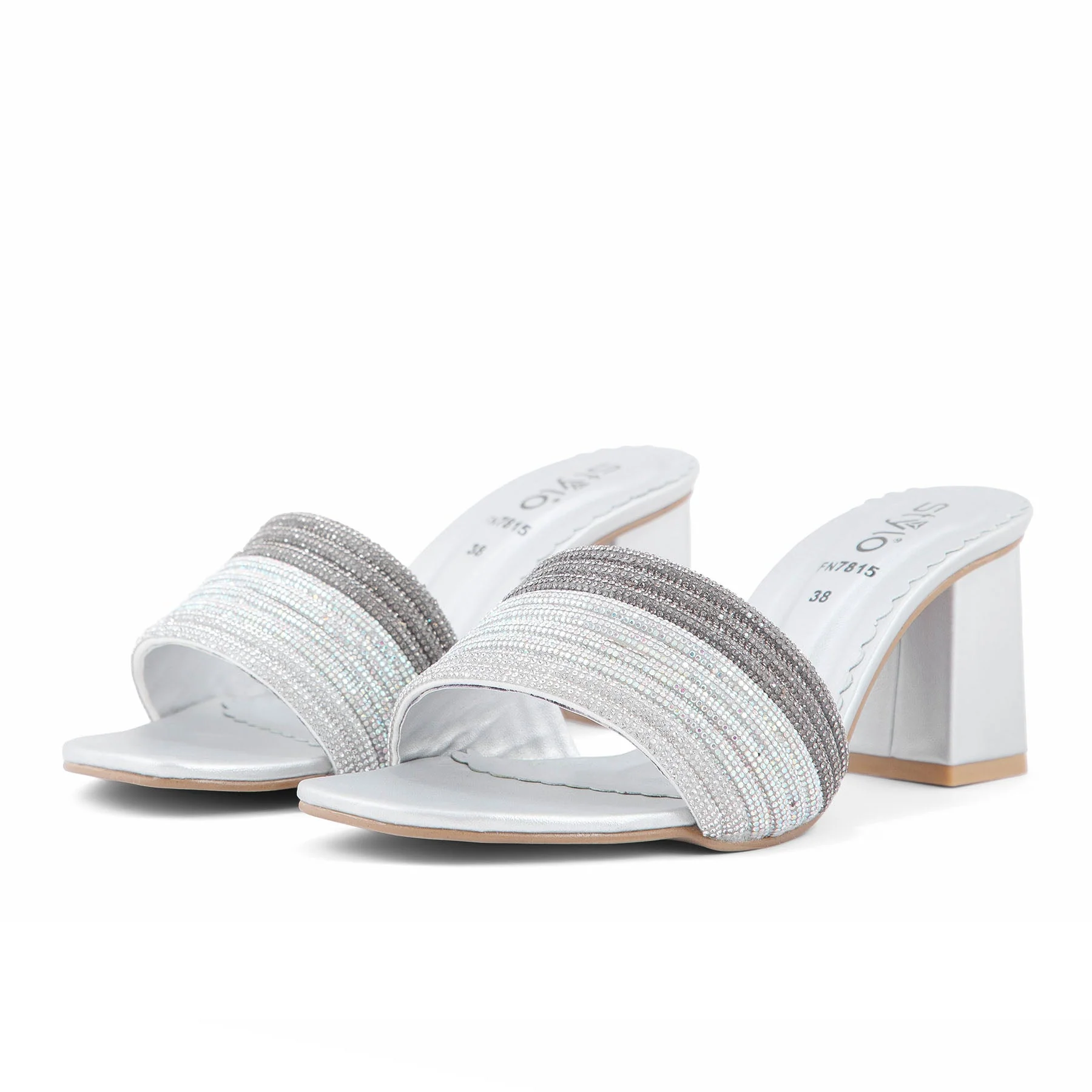 Silver Fancy Slipper FN7815 - Image 3