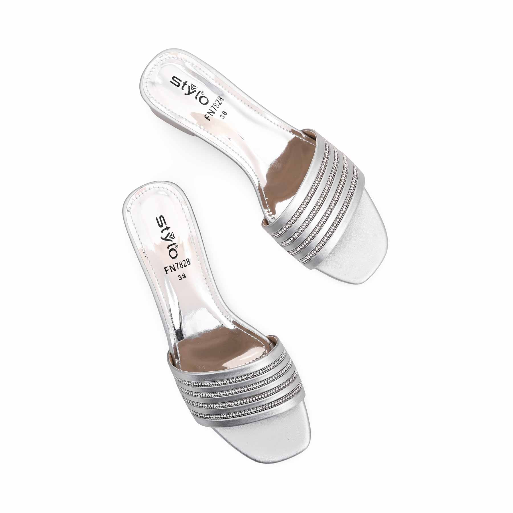 Silver Fancy Slipper FN7828 - Image 4