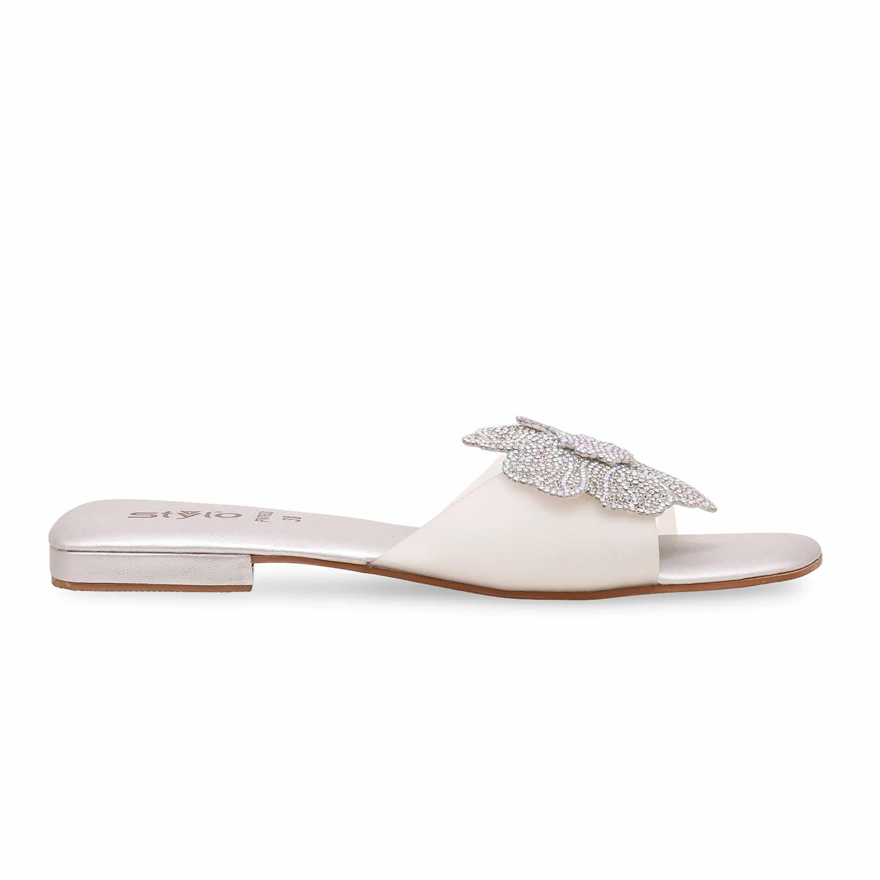 Silver Fancy Slipper FN7833 - Image 2