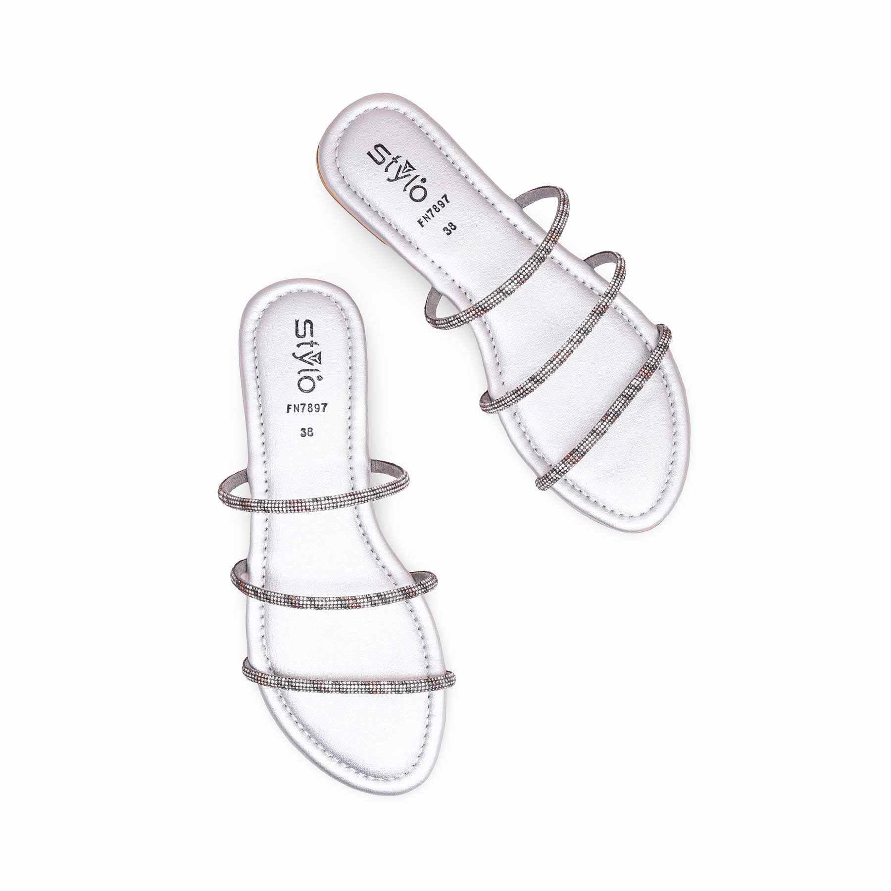 Silver Fancy Slipper FN7897 - Image 5