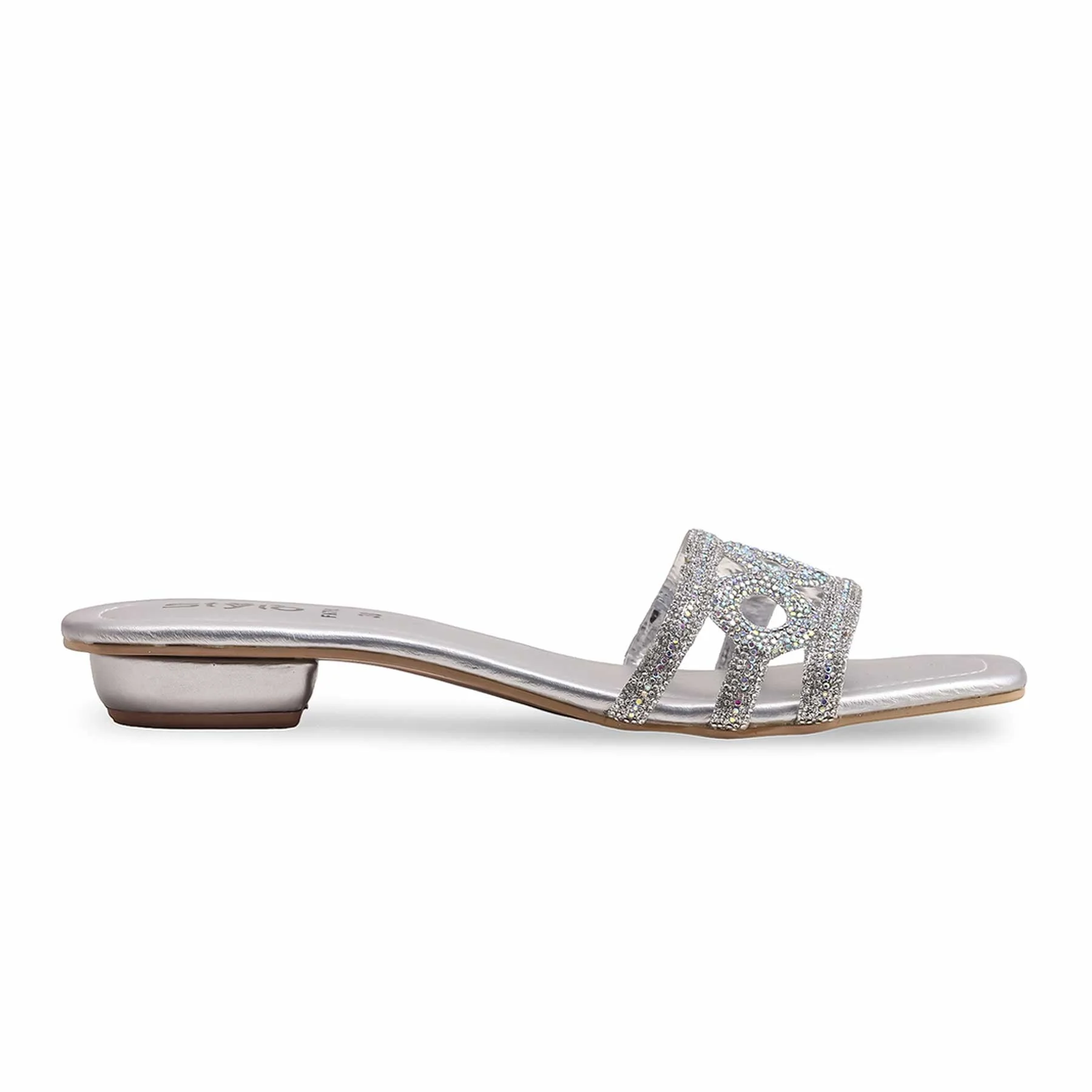 Silver Fancy Slipper FN7902 - Image 2