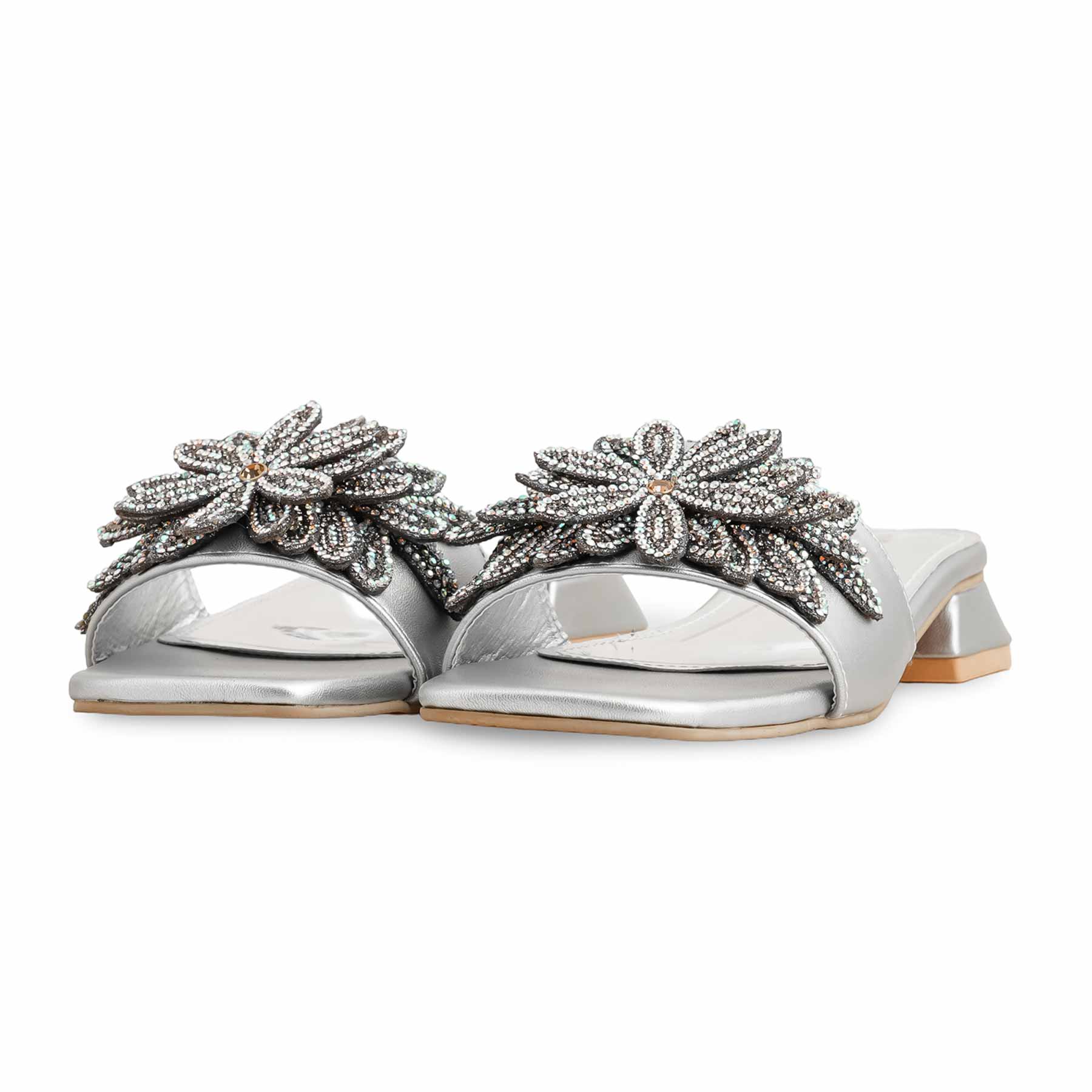Silver Fancy Slipper FN7945 - Image 3