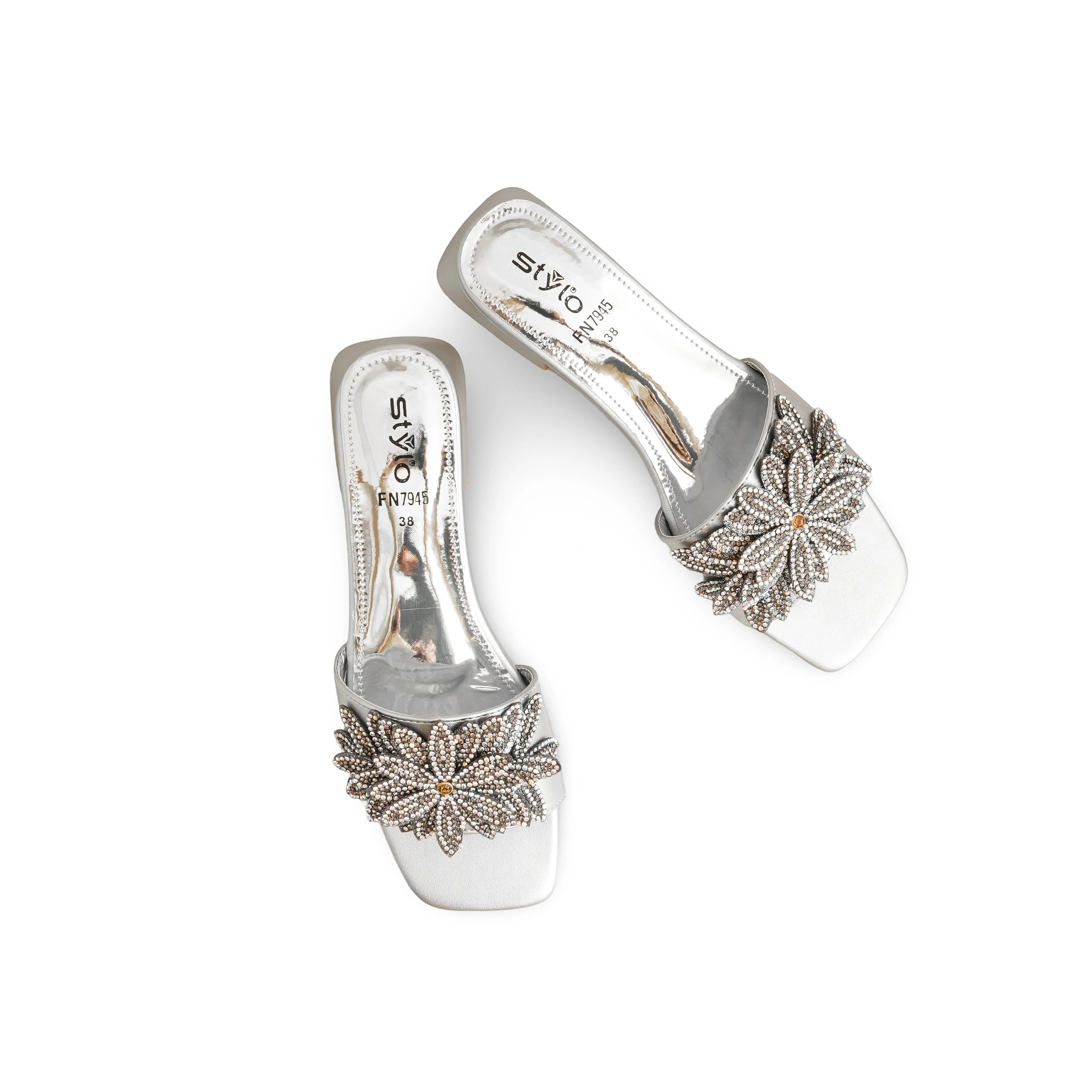 Silver Fancy Slipper FN7945 - Image 5