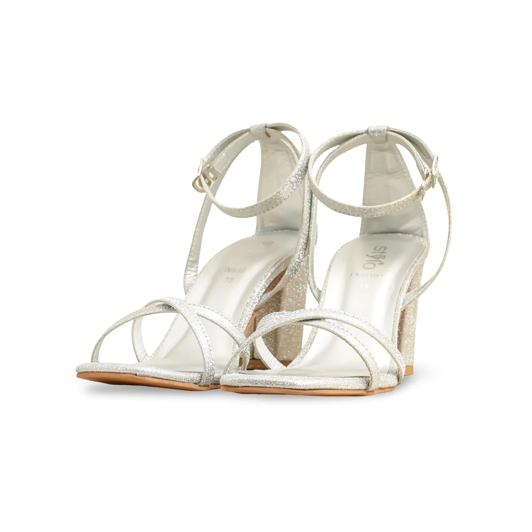 Silver Fancy Women Sandal FN6191 - Image 3