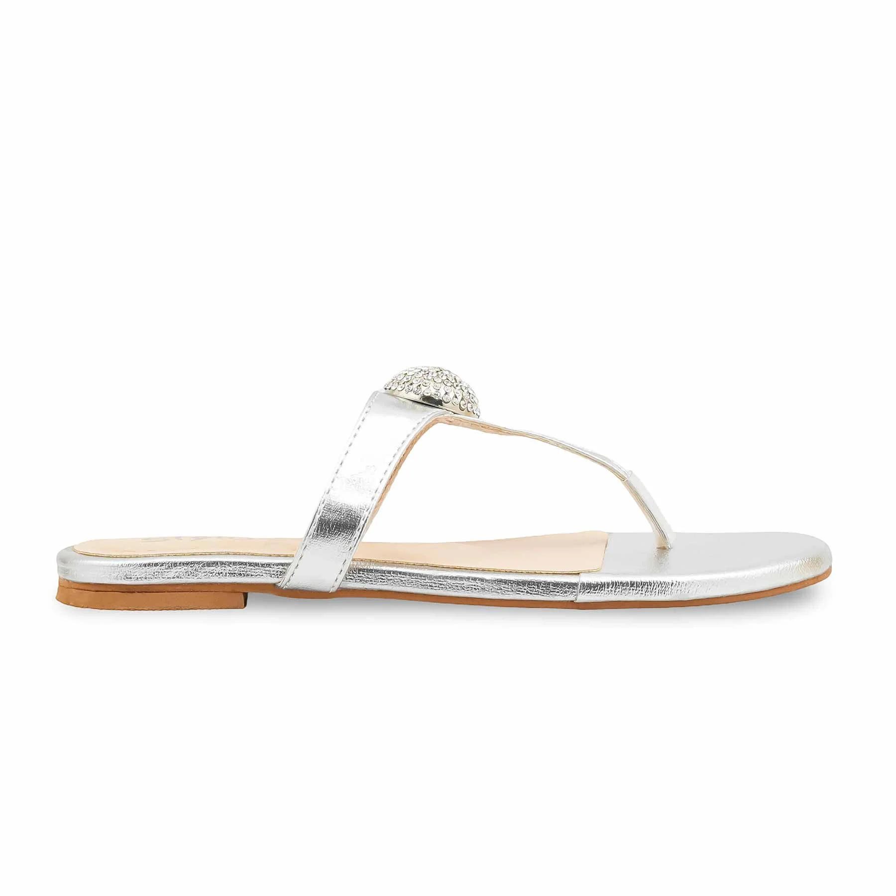 Silver Formal Chappal For Women FR0576 - Image 2