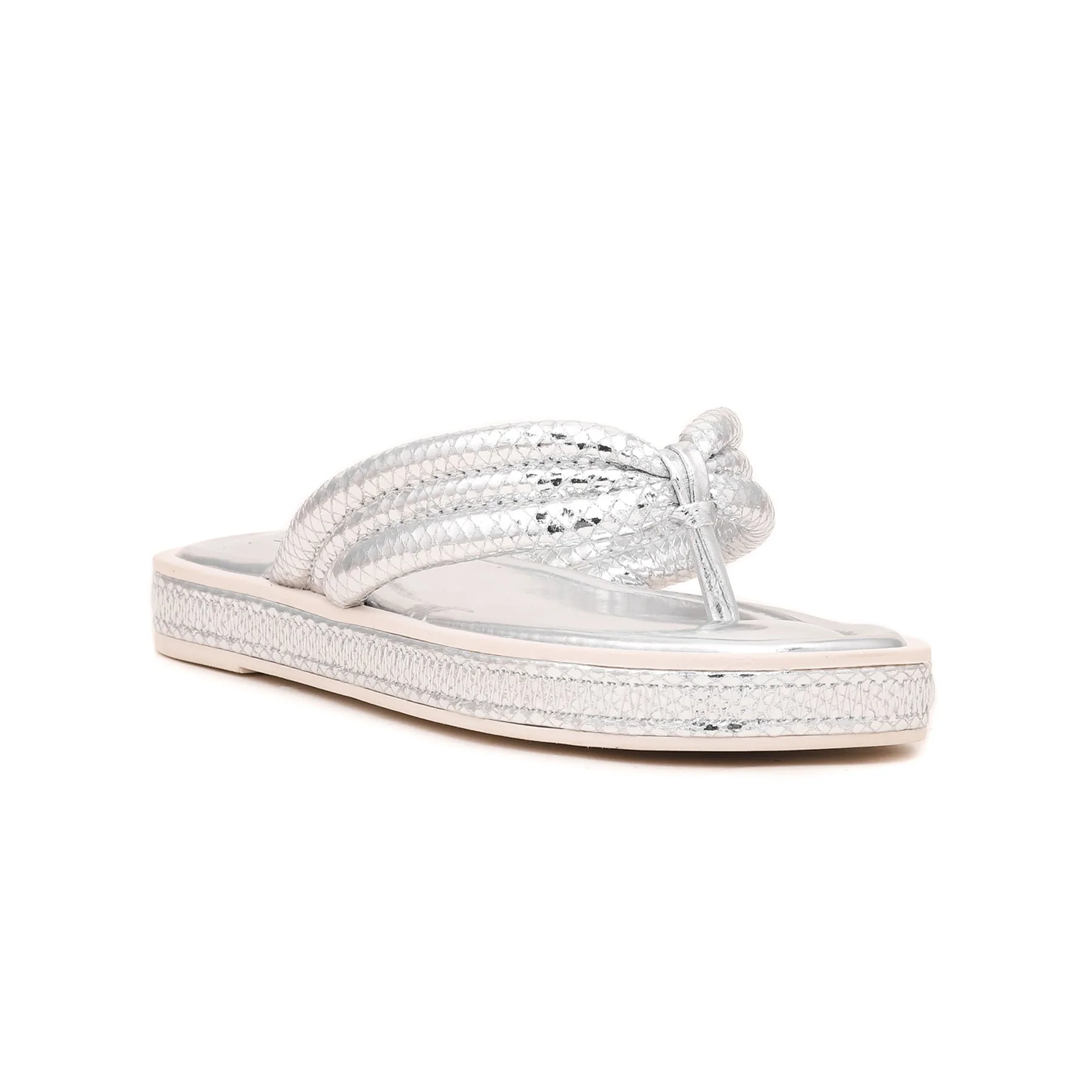 Silver Formal Chappal FR0493 - Image 2
