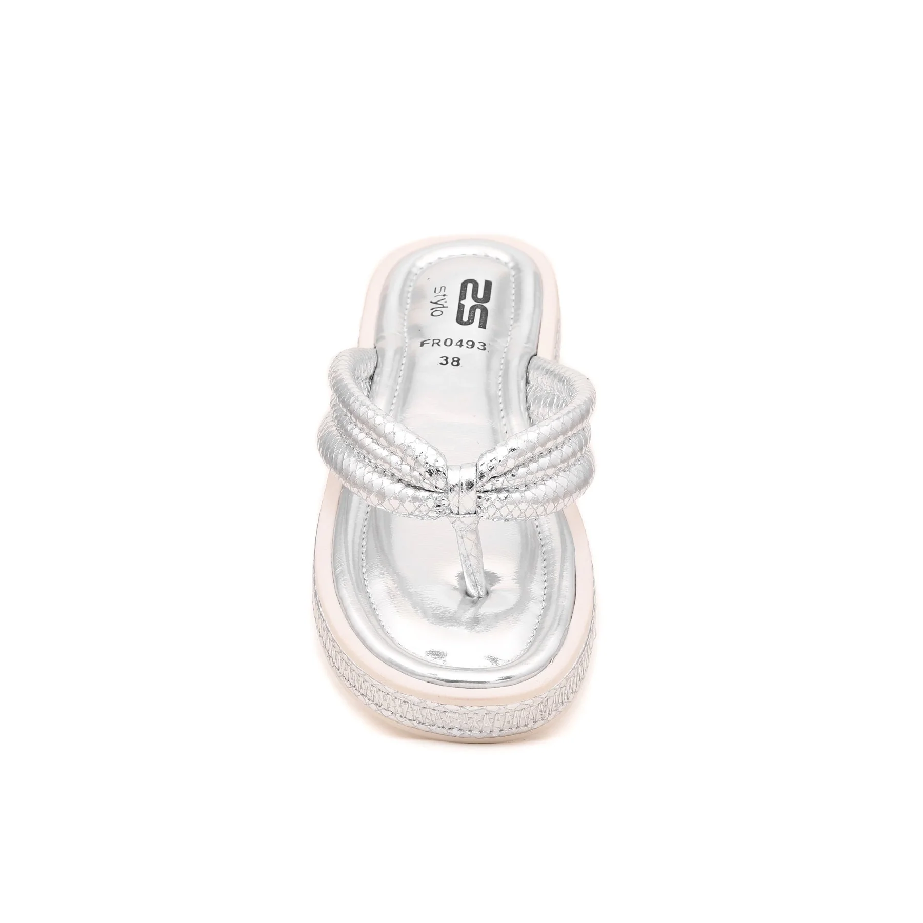 Silver Formal Chappal FR0493 - Image 3