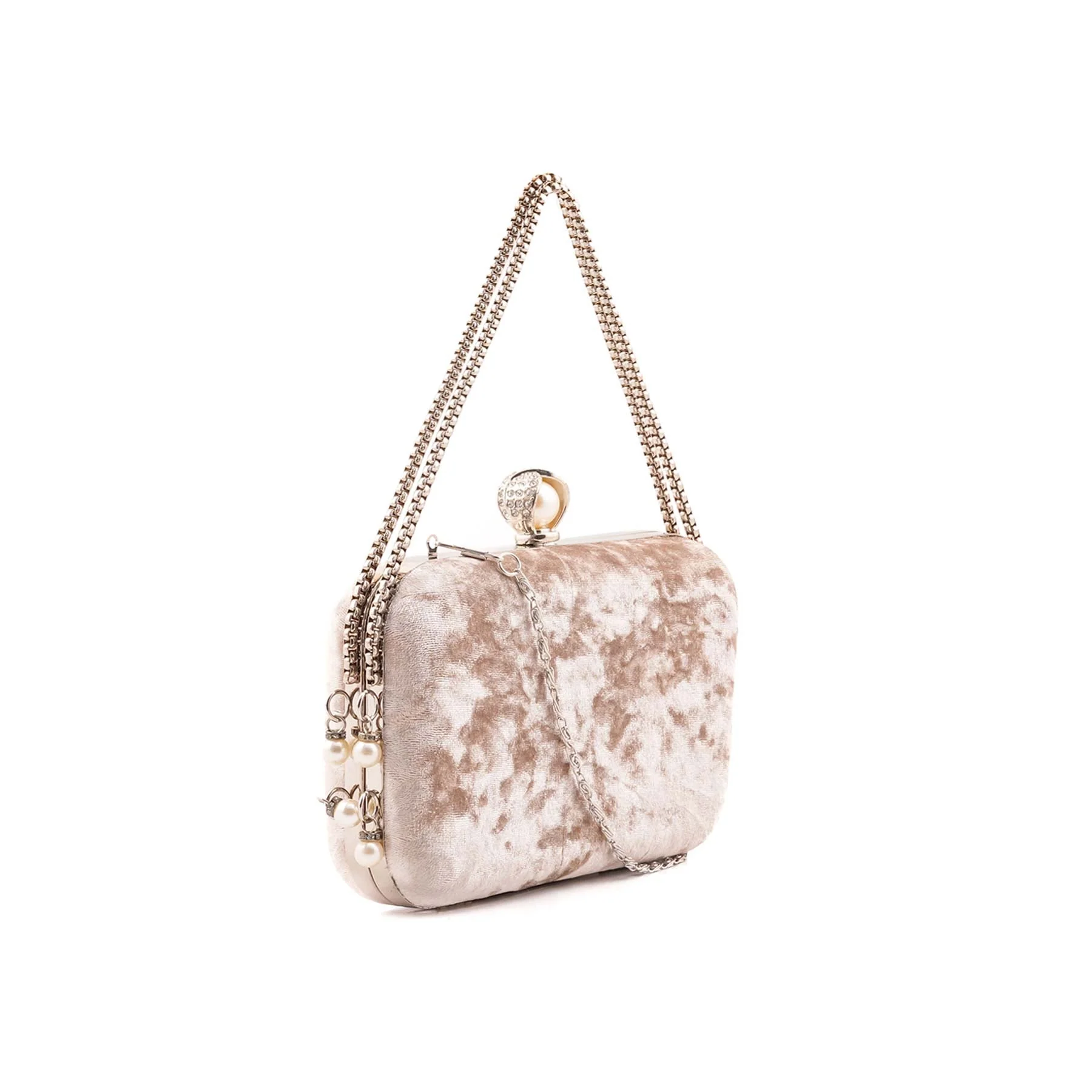 Silver Formal Clutch For Ladies P15703 - Image 3