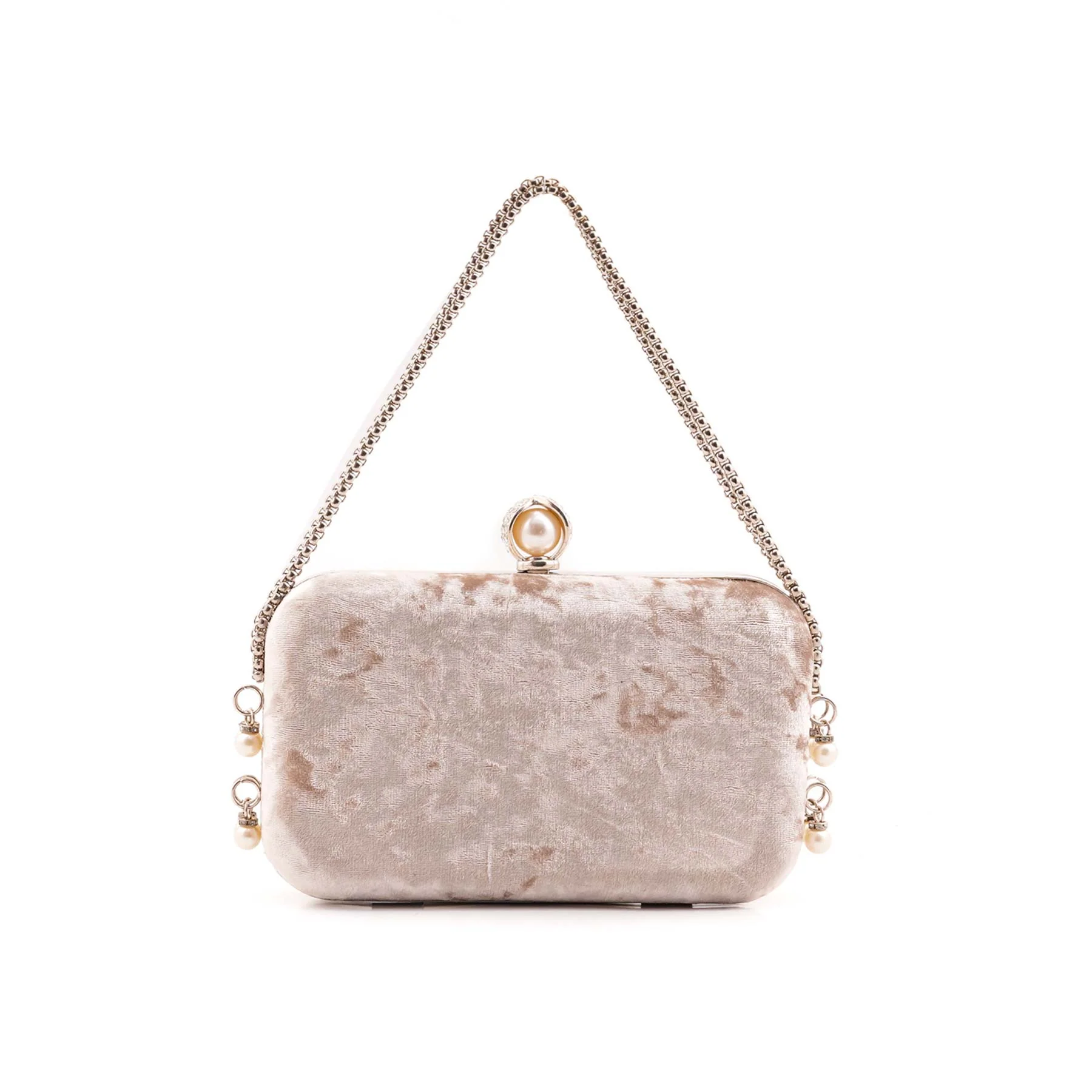 Silver Formal Clutch For Ladies P15703 - Image 4