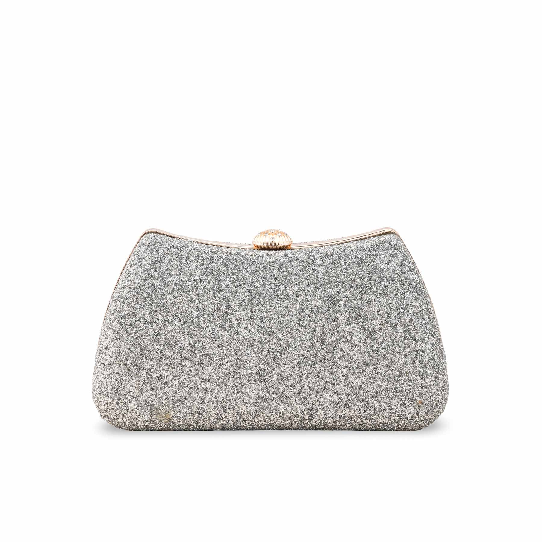 Silver Formal Clutch For Ladies P15705 - Image 4