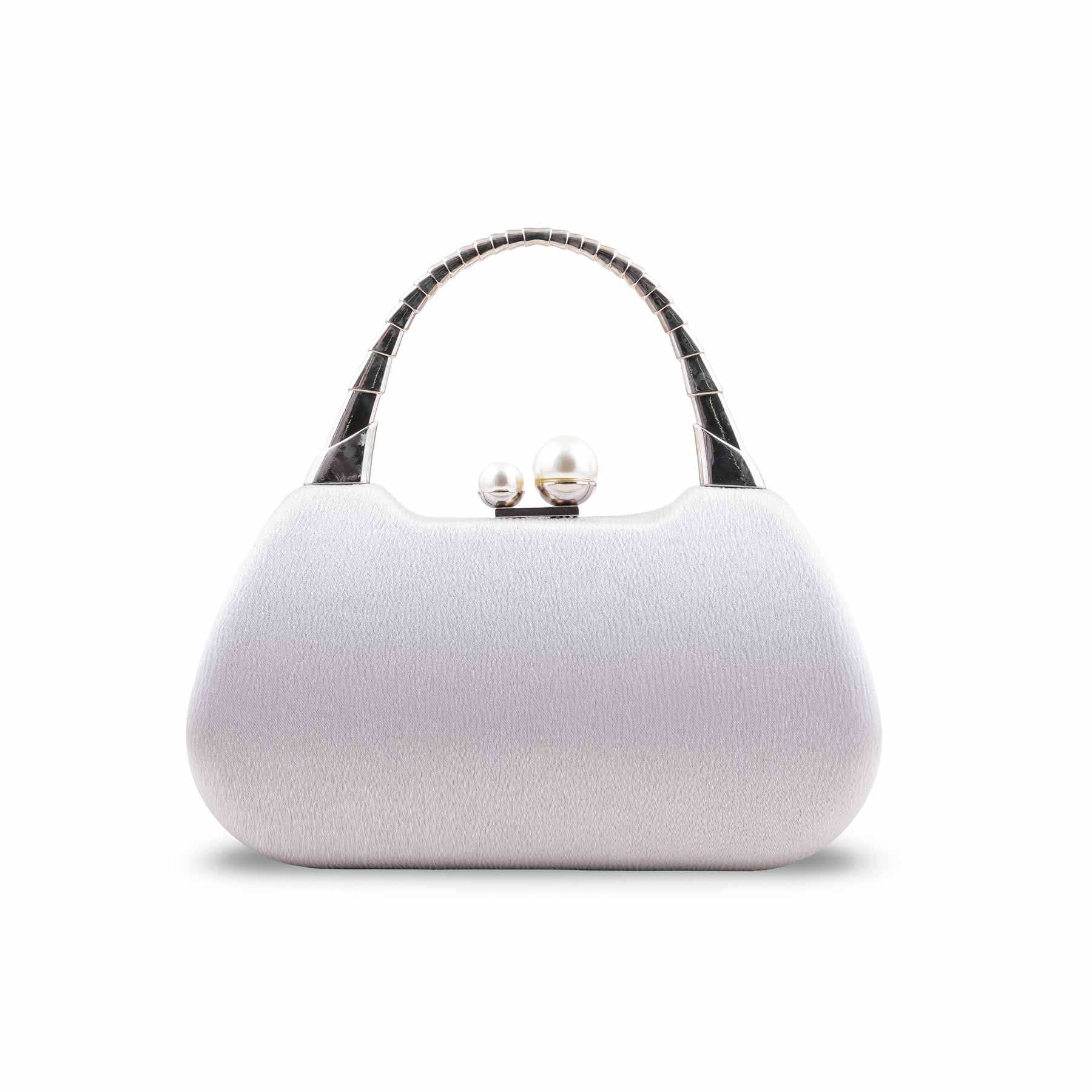 Silver Formal Clutch For Ladies P24405 - Image 4