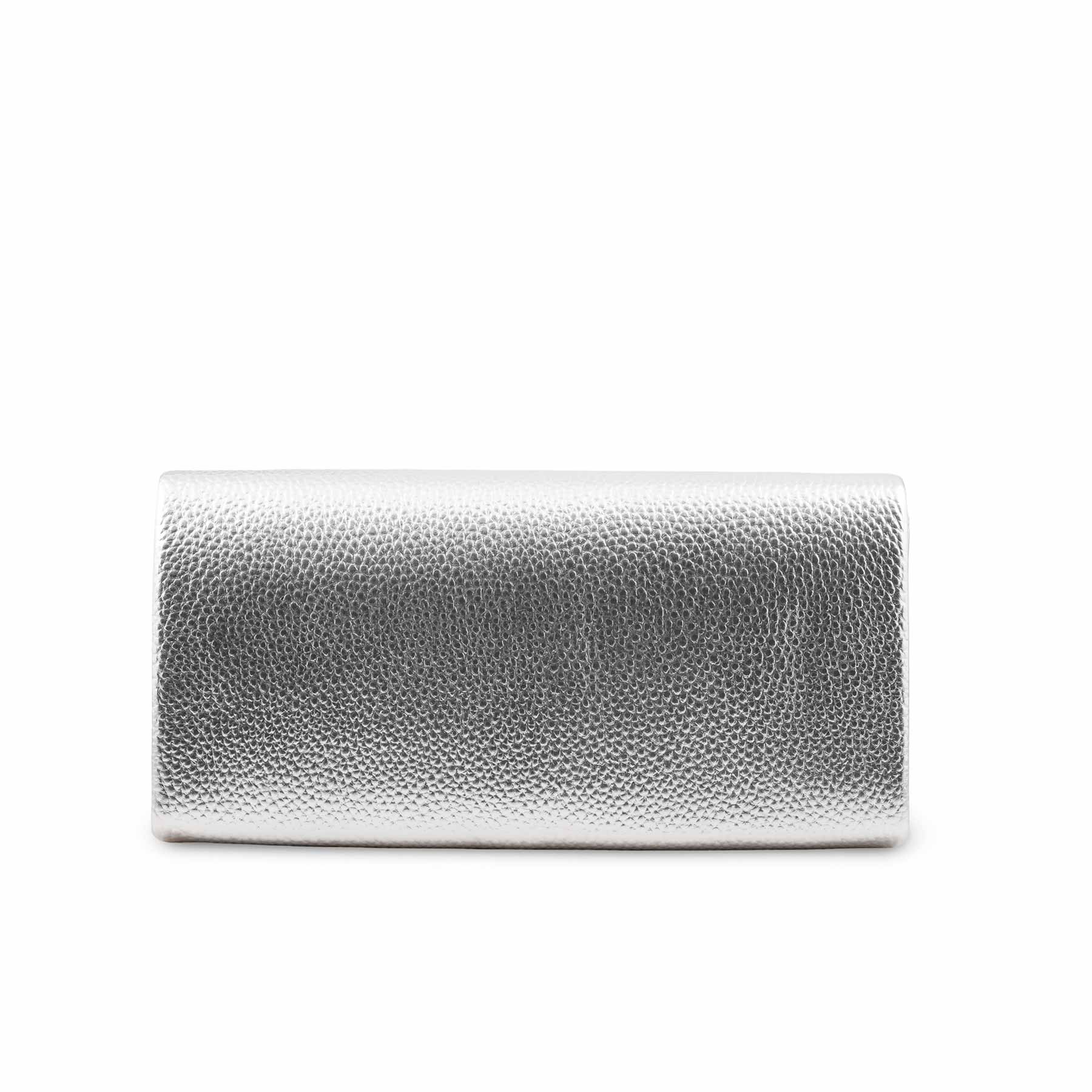 Silver Formal Clutch For Ladies P24417 - Image 4
