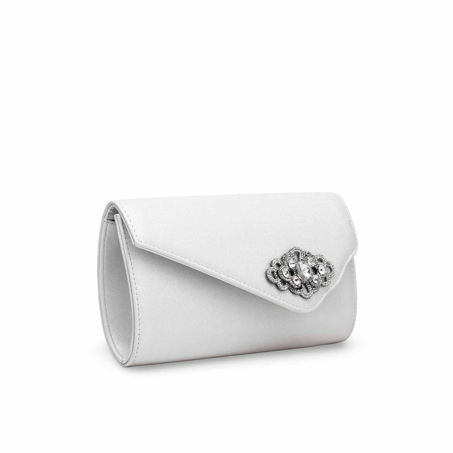 Silver Formal Clutch P15384 - Image 2