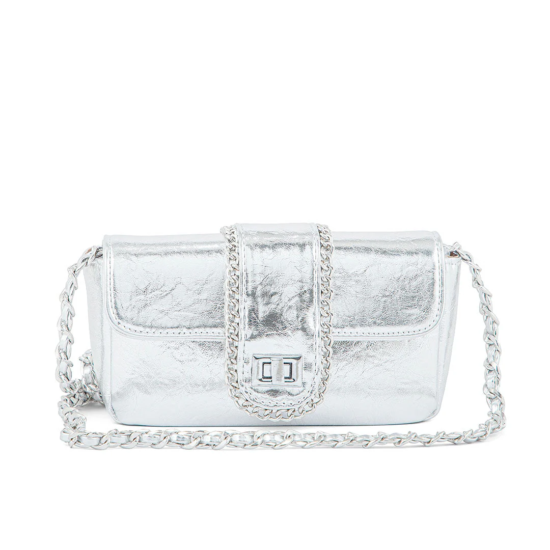 Silver Formal Clutch P24107 - Image 2
