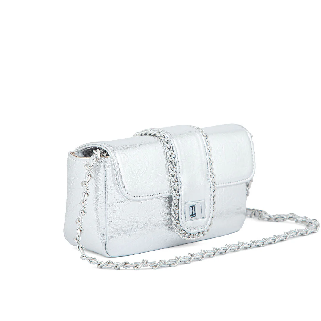 Silver Formal Clutch P24107 - Image 3