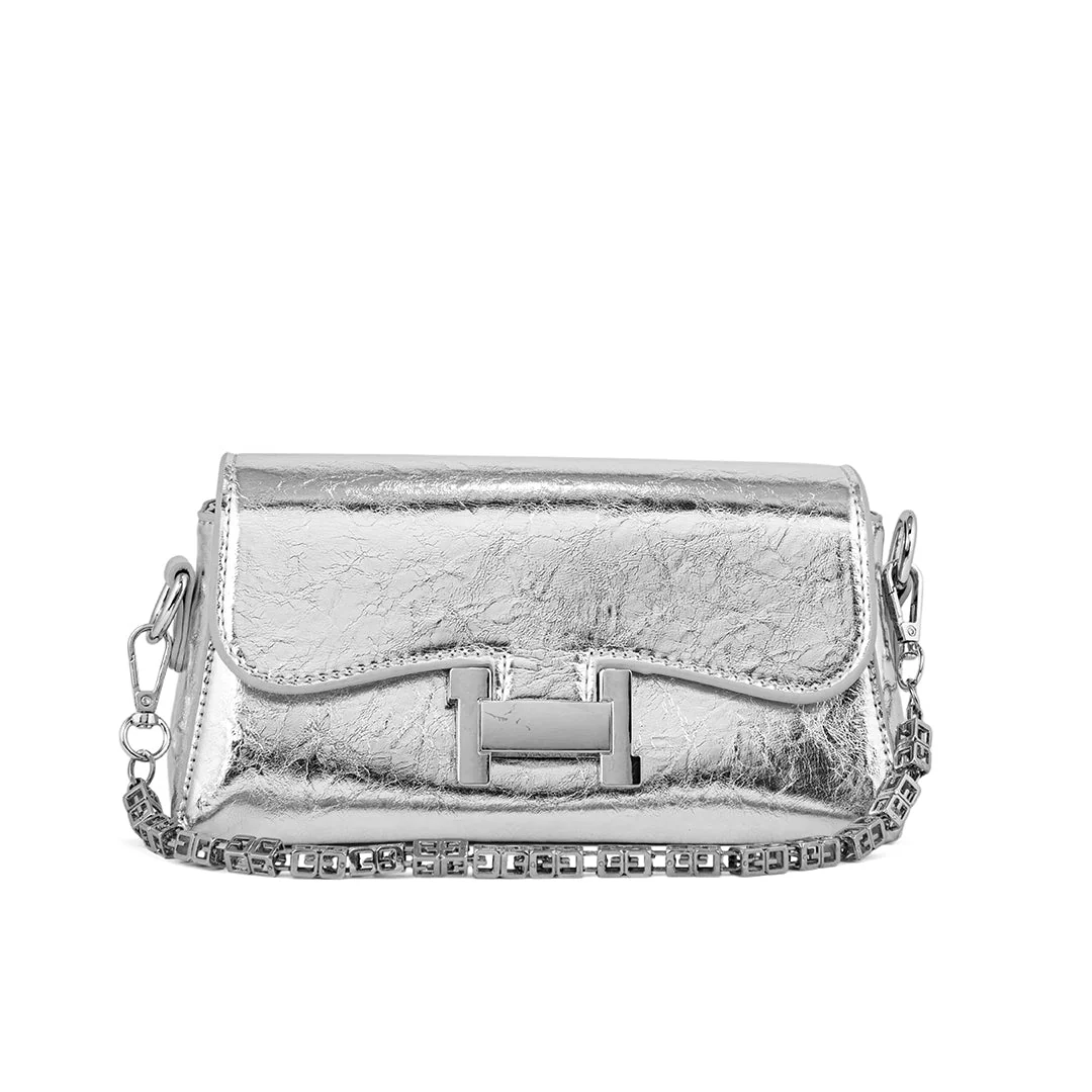 Silver Formal Clutch P24111 - Image 2