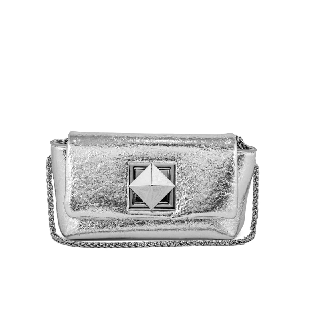 Silver Formal Clutch P24115 - Image 2