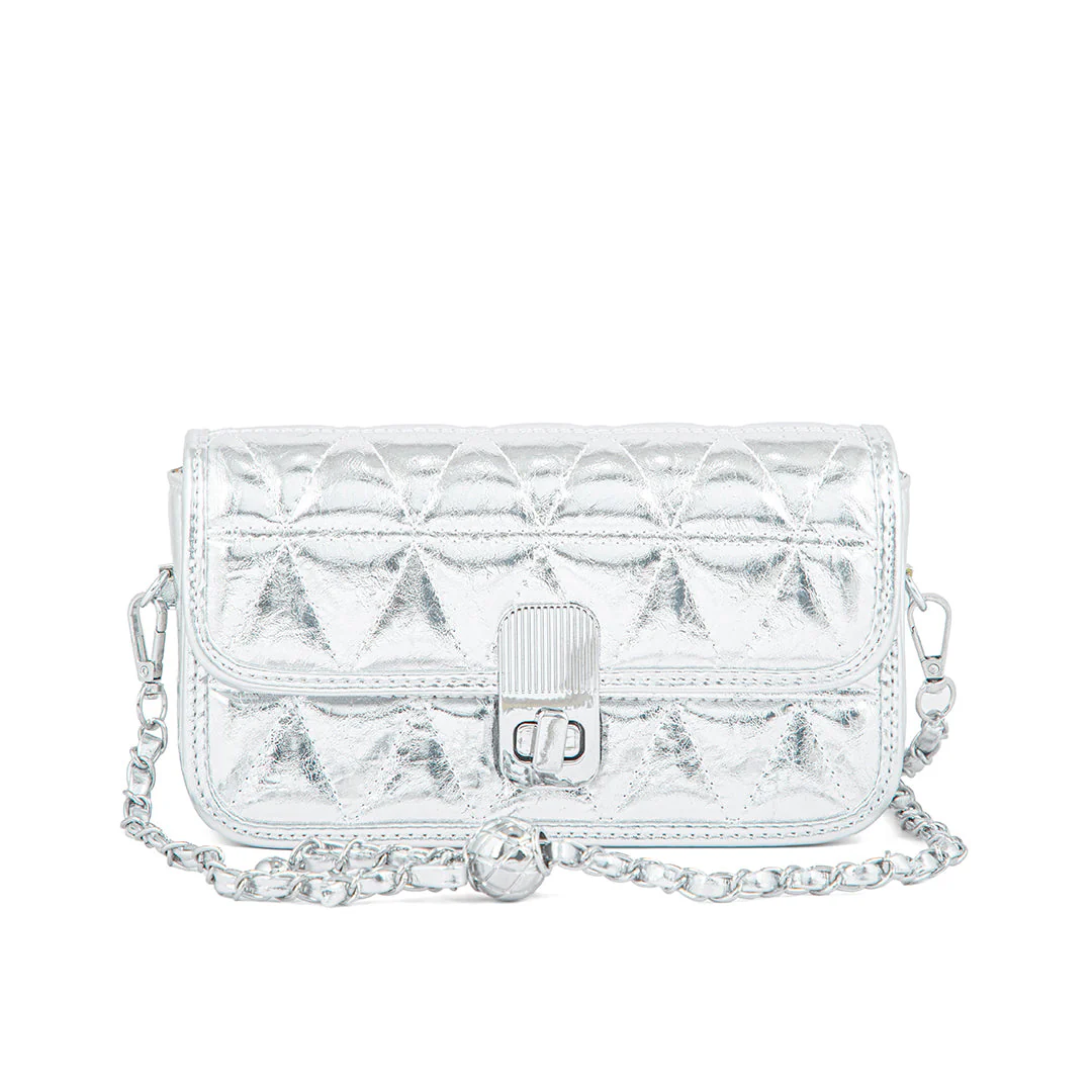 Silver Formal Clutch P24121 - Image 2