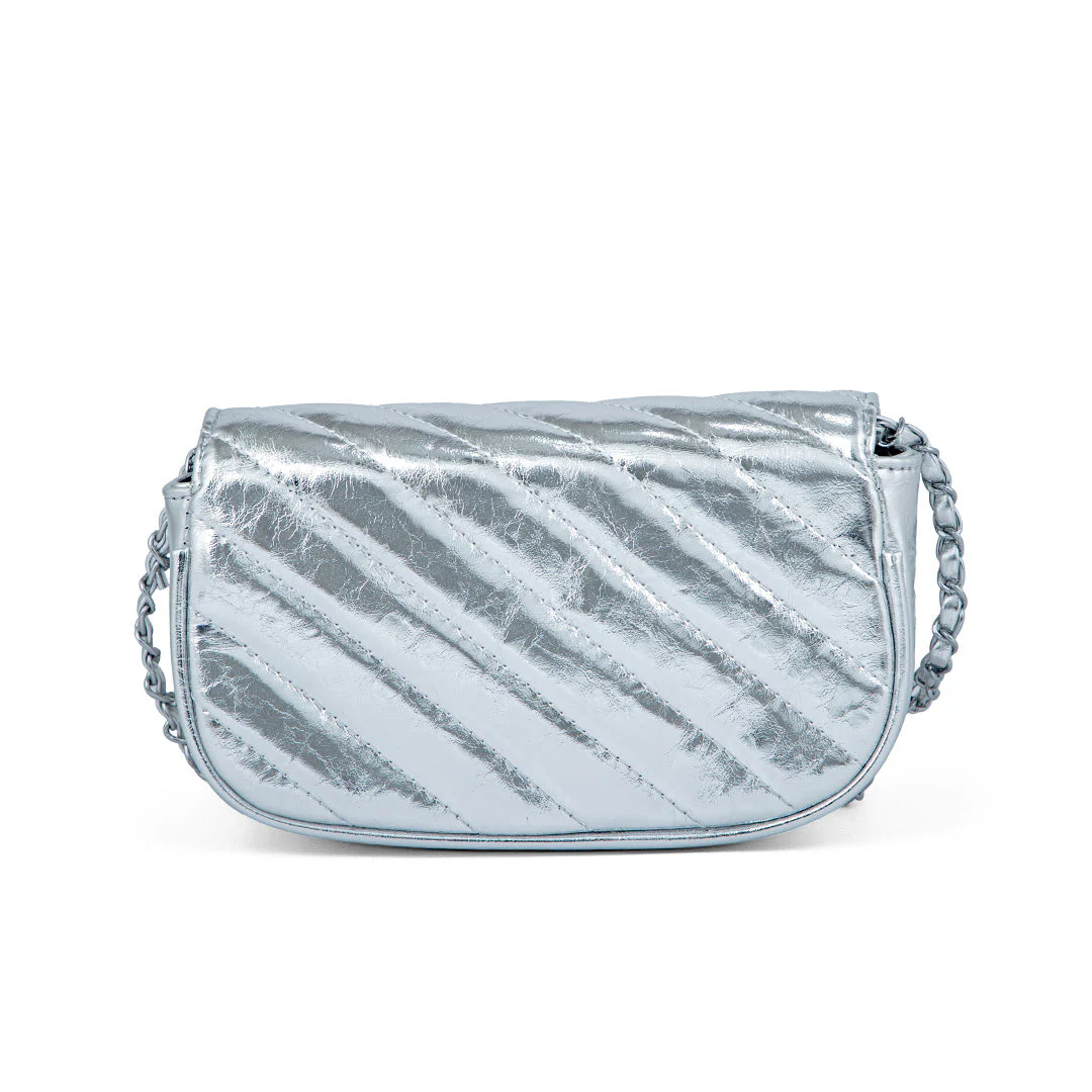 Silver Formal Clutch P24123 - Image 4