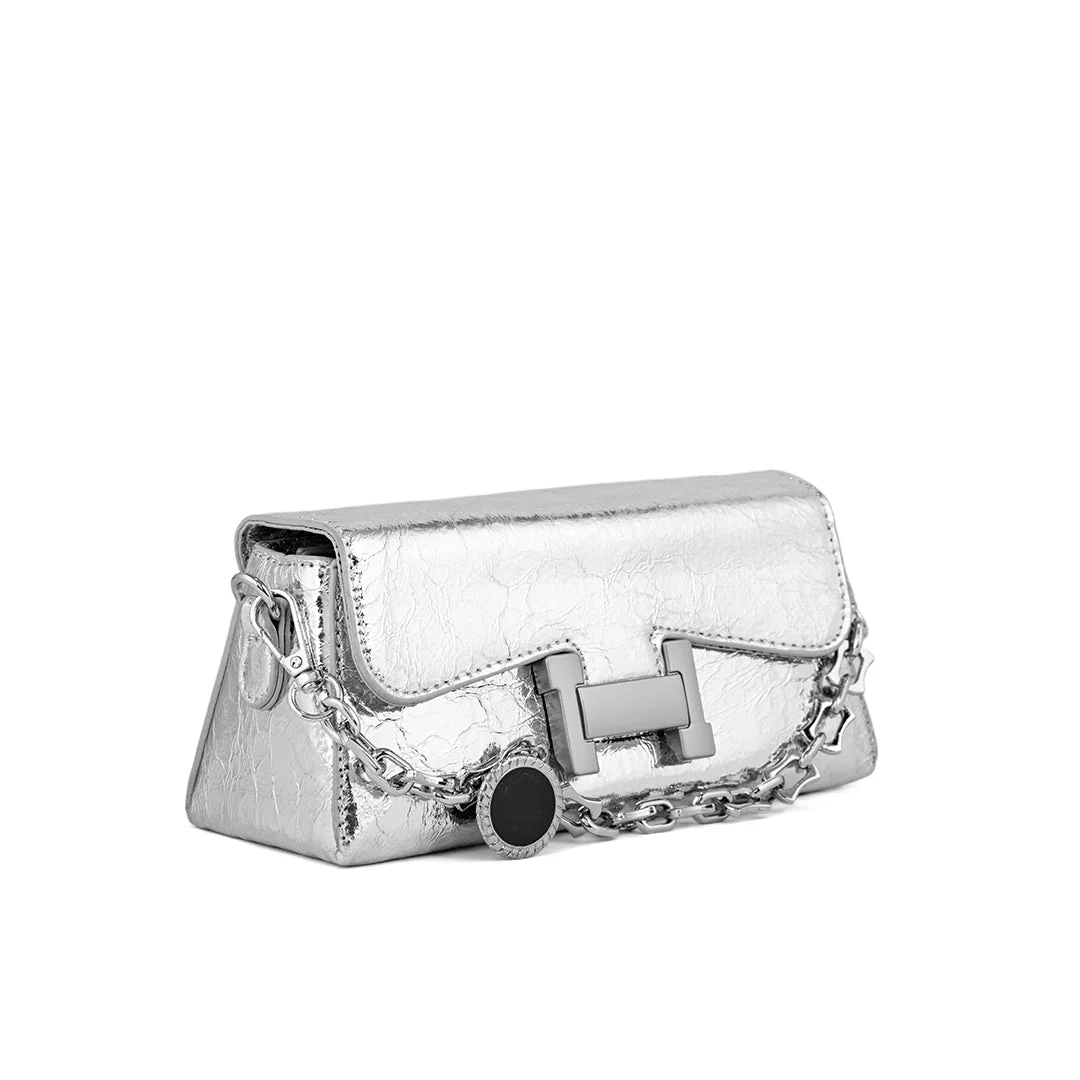 Silver Formal Clutch P24126 - Image 3