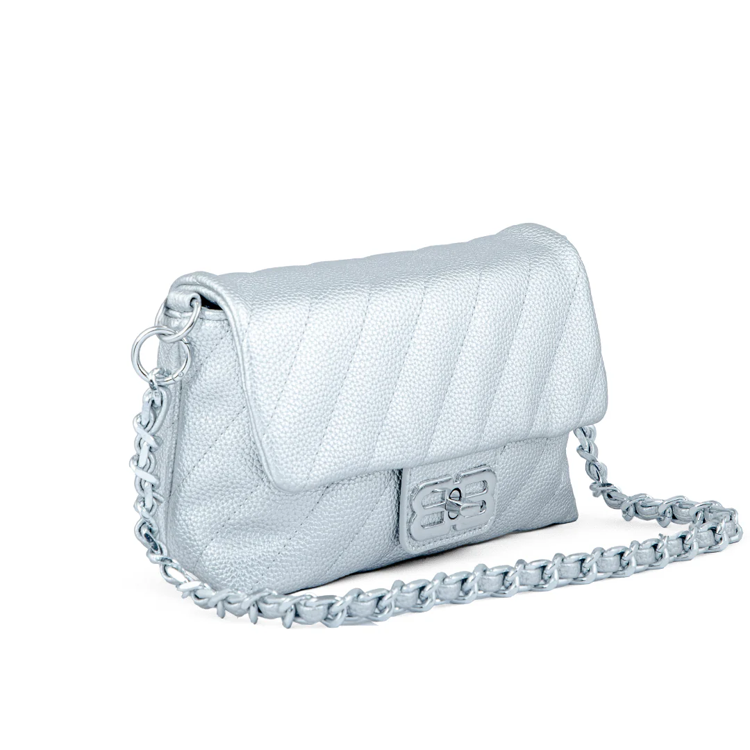 Silver Formal Clutch P24132 - Image 2