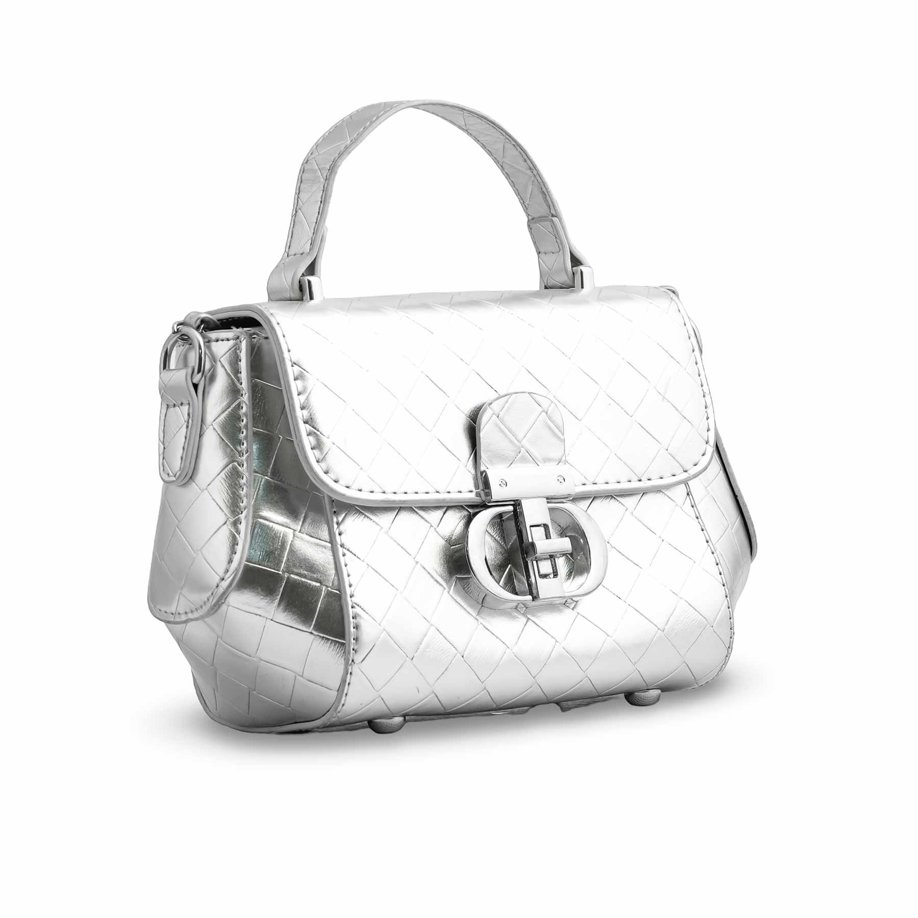 Silver Formal Clutch P24137 - Image 2