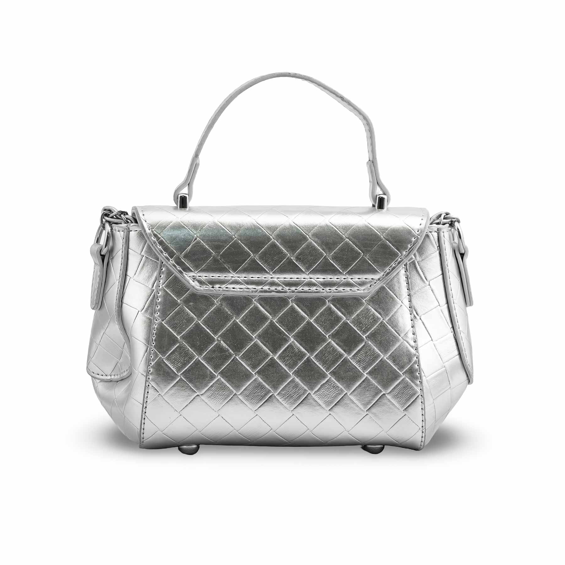 Silver Formal Clutch P24137 - Image 3