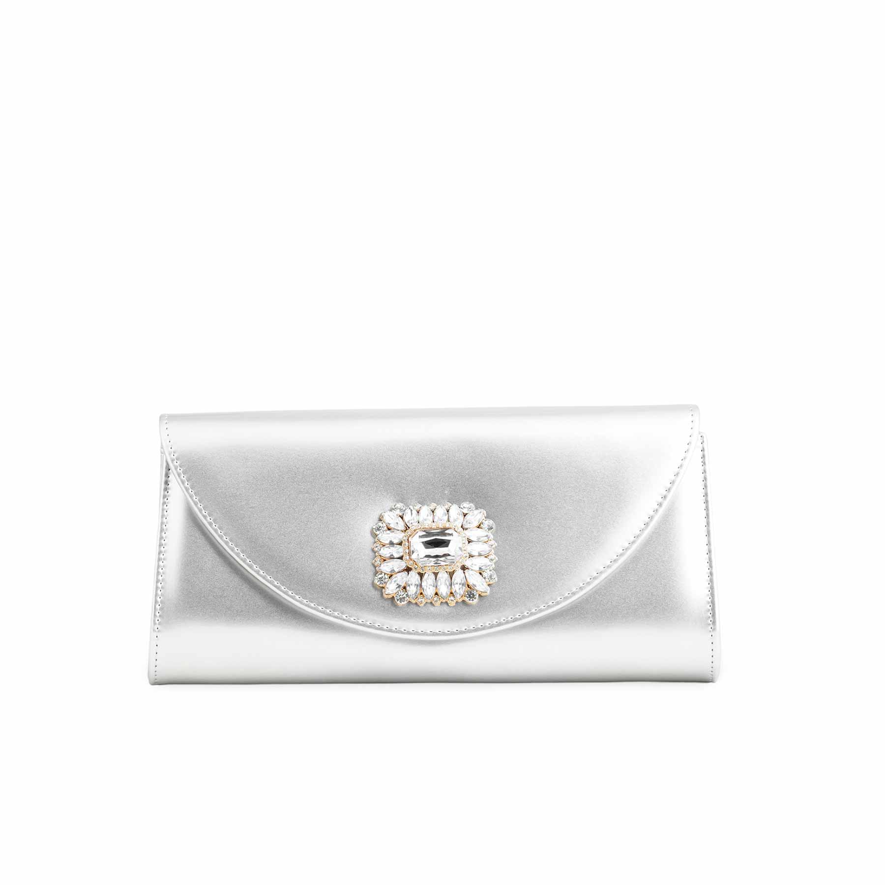 Silver Formal Clutch P24213