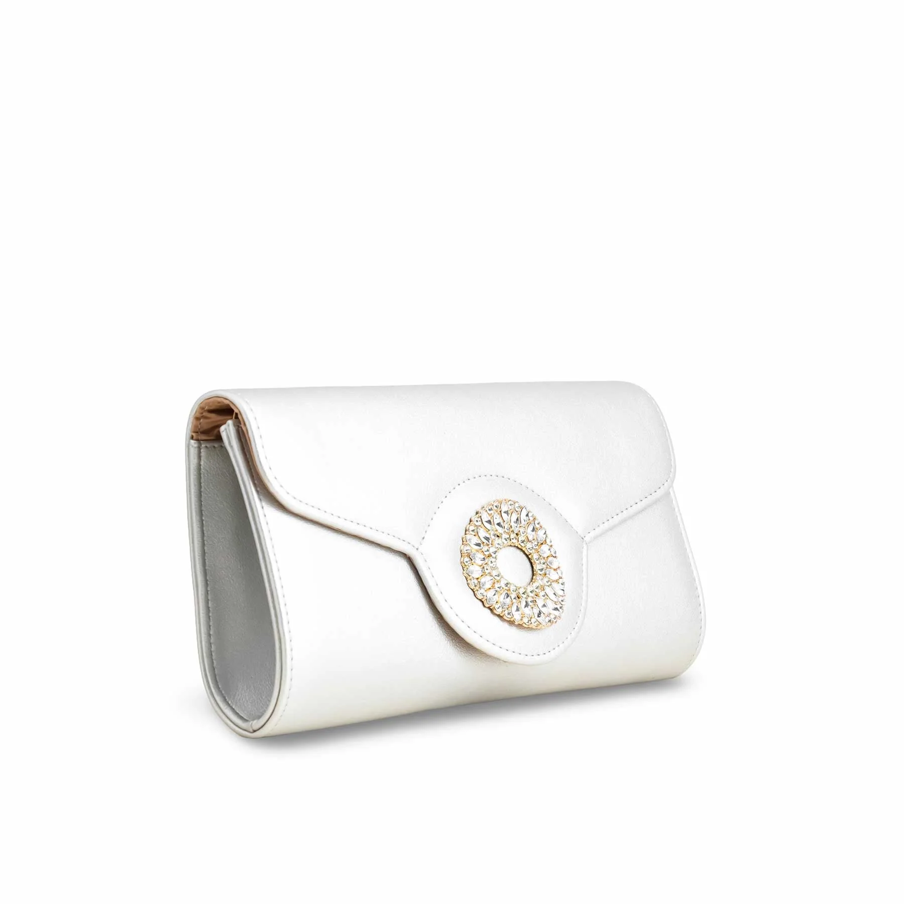 Silver Formal Clutch P24217 - Image 2