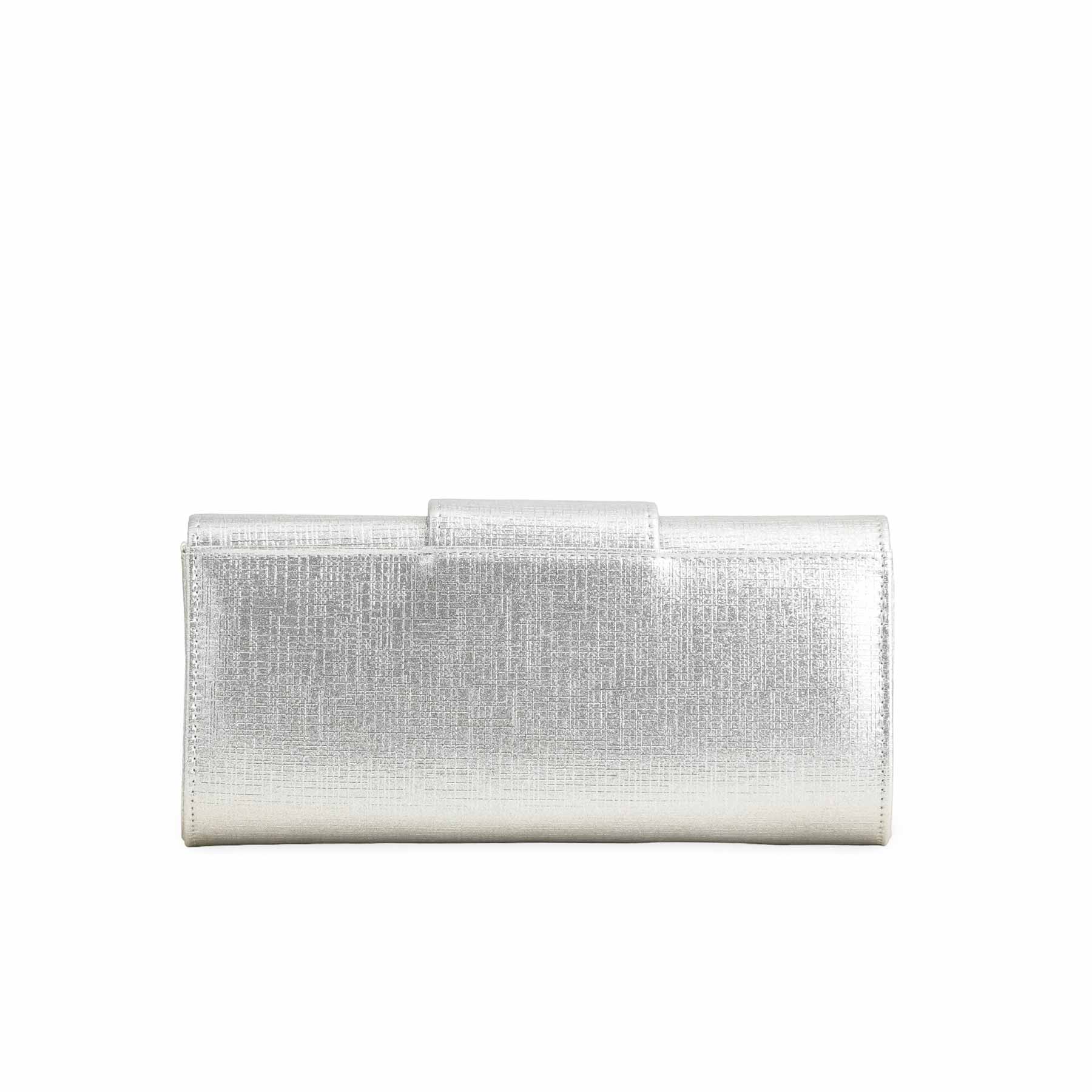Silver Formal Clutch P24221 - Image 3