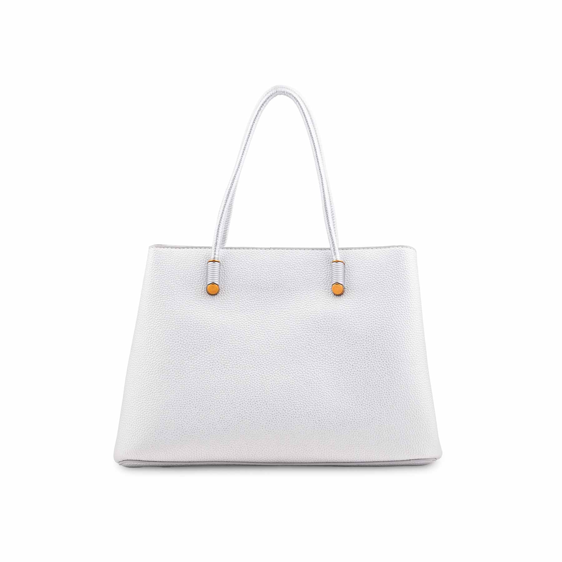 Silver Formal Hand Bag For Ladies P36591 - Image 2